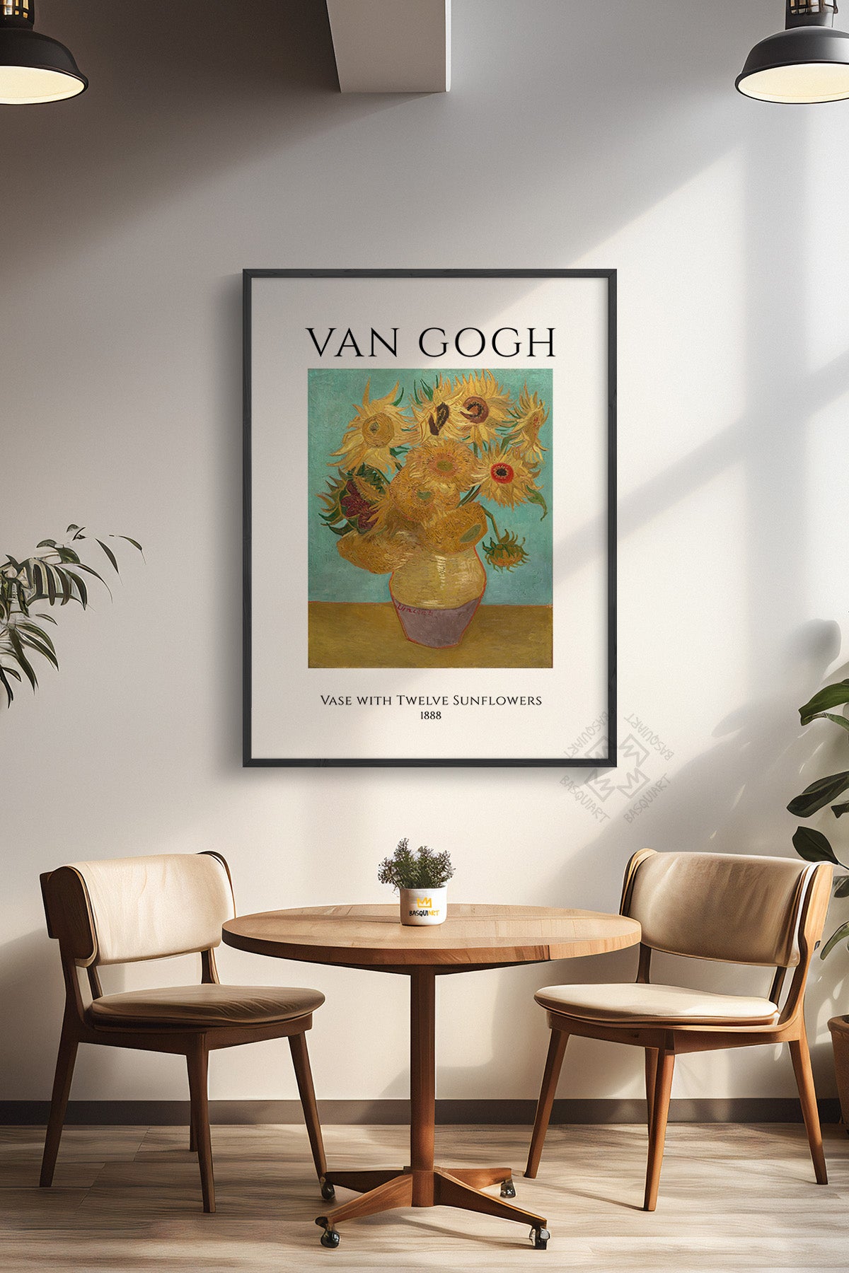 Vincent Van Gogh Serisi Siyah Çerçeveli Poster, Tablo Duvar Dekoru No:17