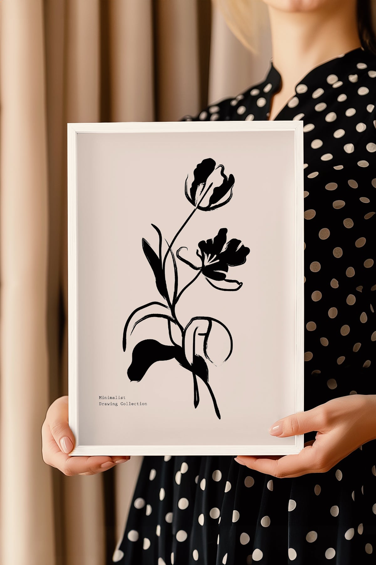 Bohemian Serisi Beyaz Çerçeveli Poster, Tablo No:112