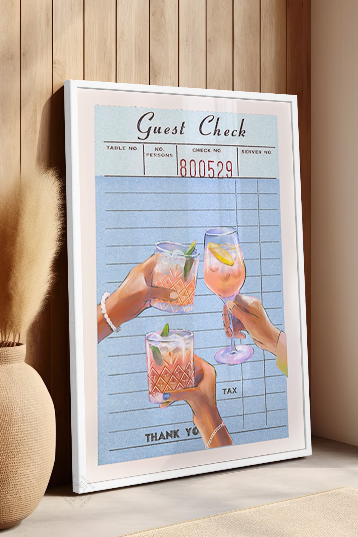 Lucky You Serisi Beyaz Çerçeveli Poster, Tablo Duvar Dekoru No:32