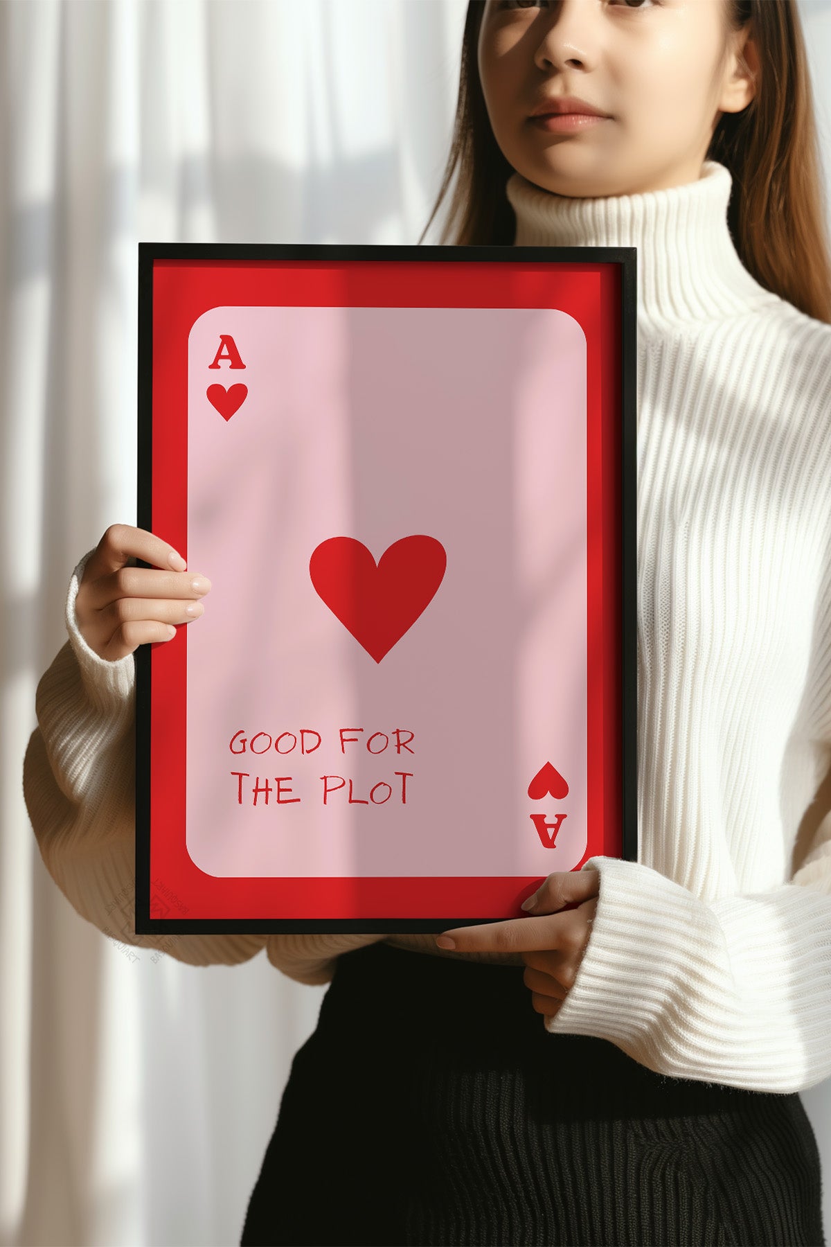 Lucky You Serisi Siyah Çerçeveli Poster, Tablo Duvar Dekoru No:80