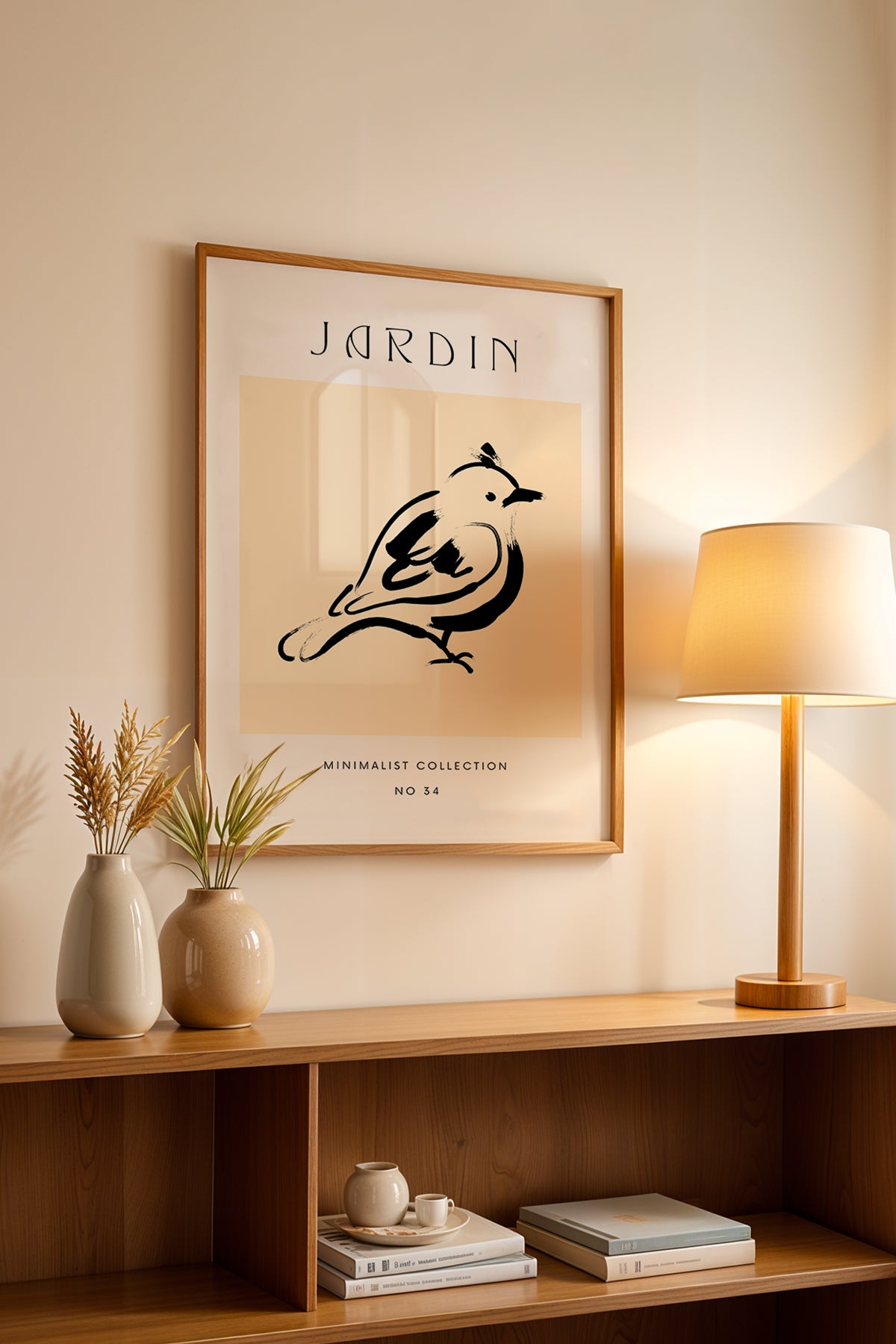 Bohemian Serisi Ahşap Çerçeveli Poster, Tablo No:79