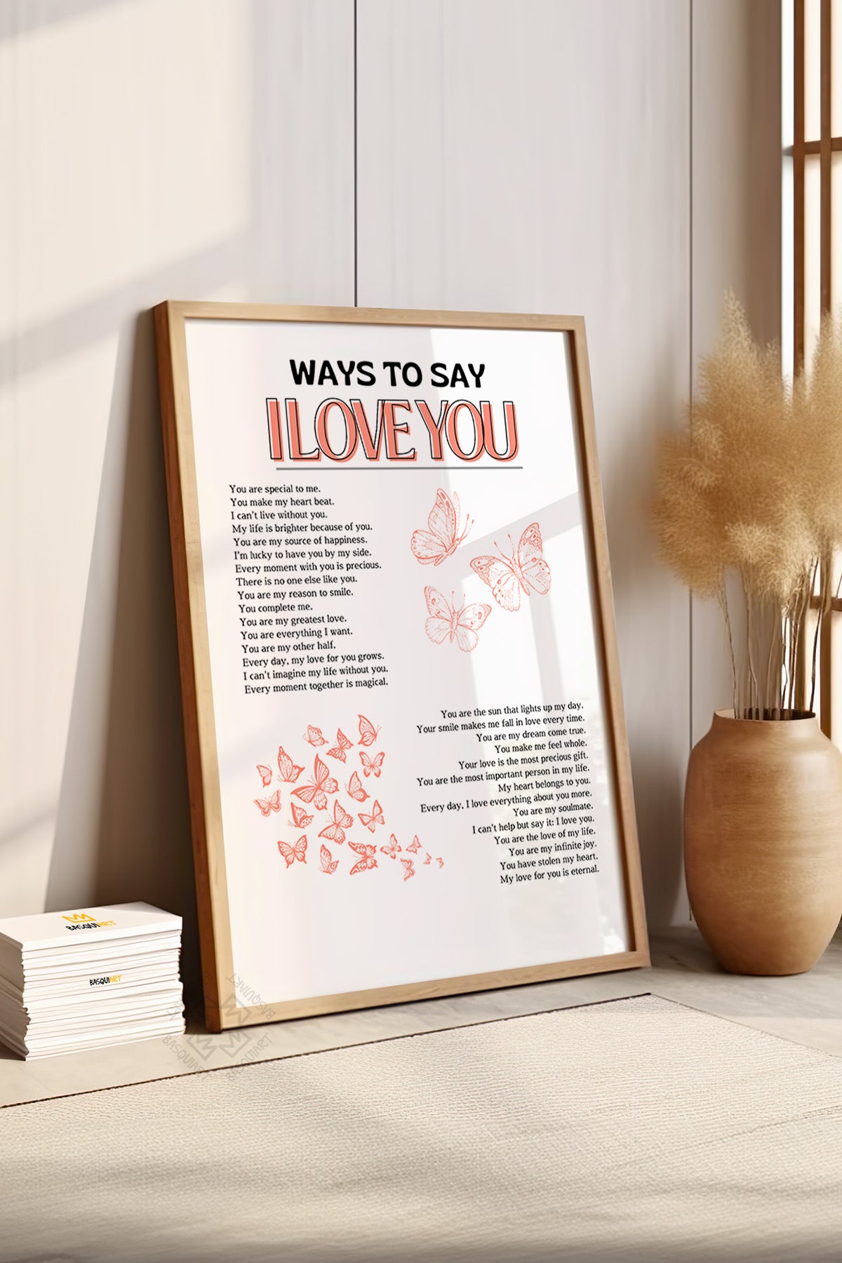 Aura Serisi Ahşap Çerçeveli Poster, Tablo No:117