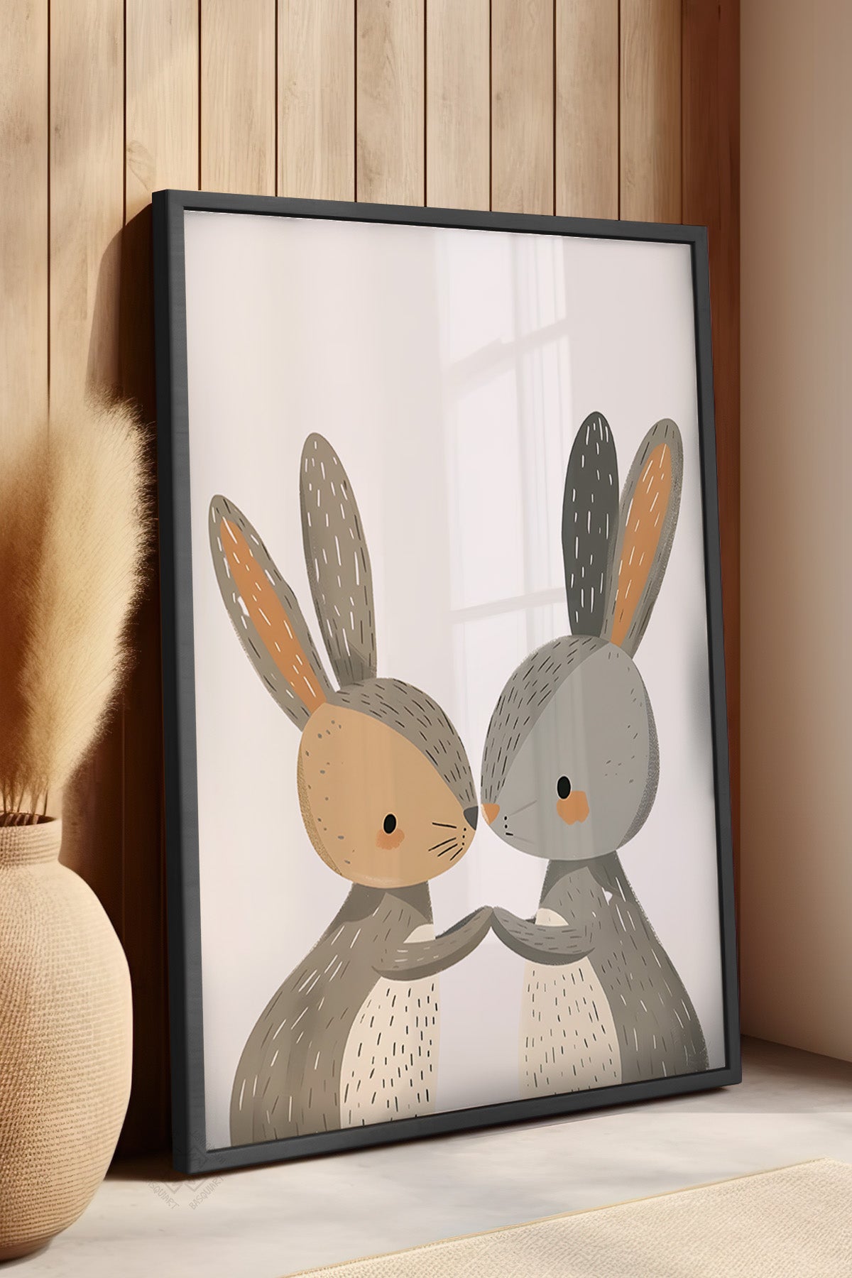 Çocuk Odası, Bebek Odası Siyah Çerçeveli Poster, Tablo No:80