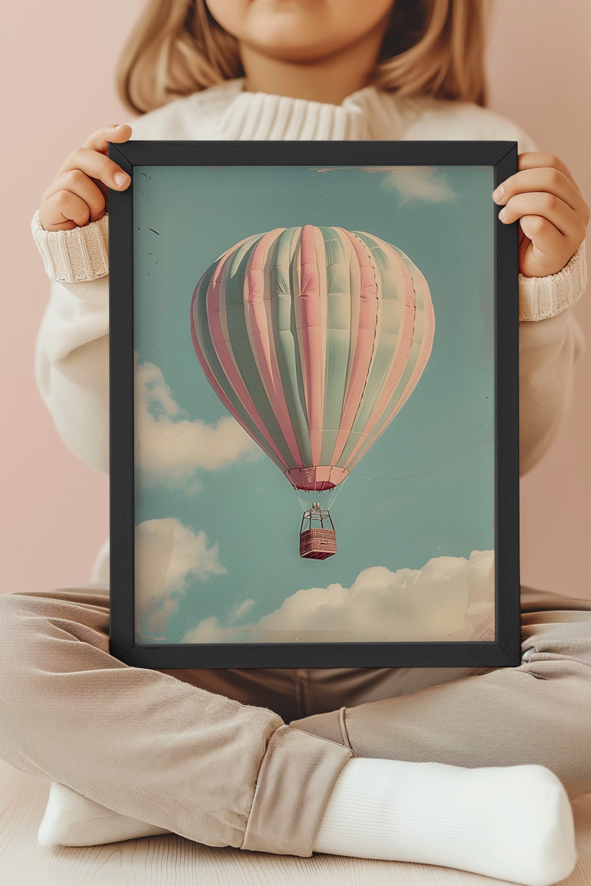 Çocuk Odası, Bebek Odası Siyah Çerçeveli Poster, Tablo No:88
