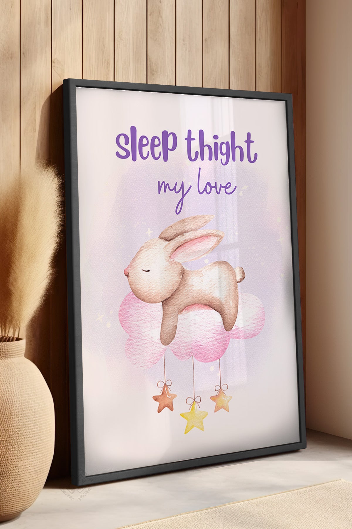 Çocuk Odası, Bebek Odası Siyah Çerçeveli Poster, Tablo No:28