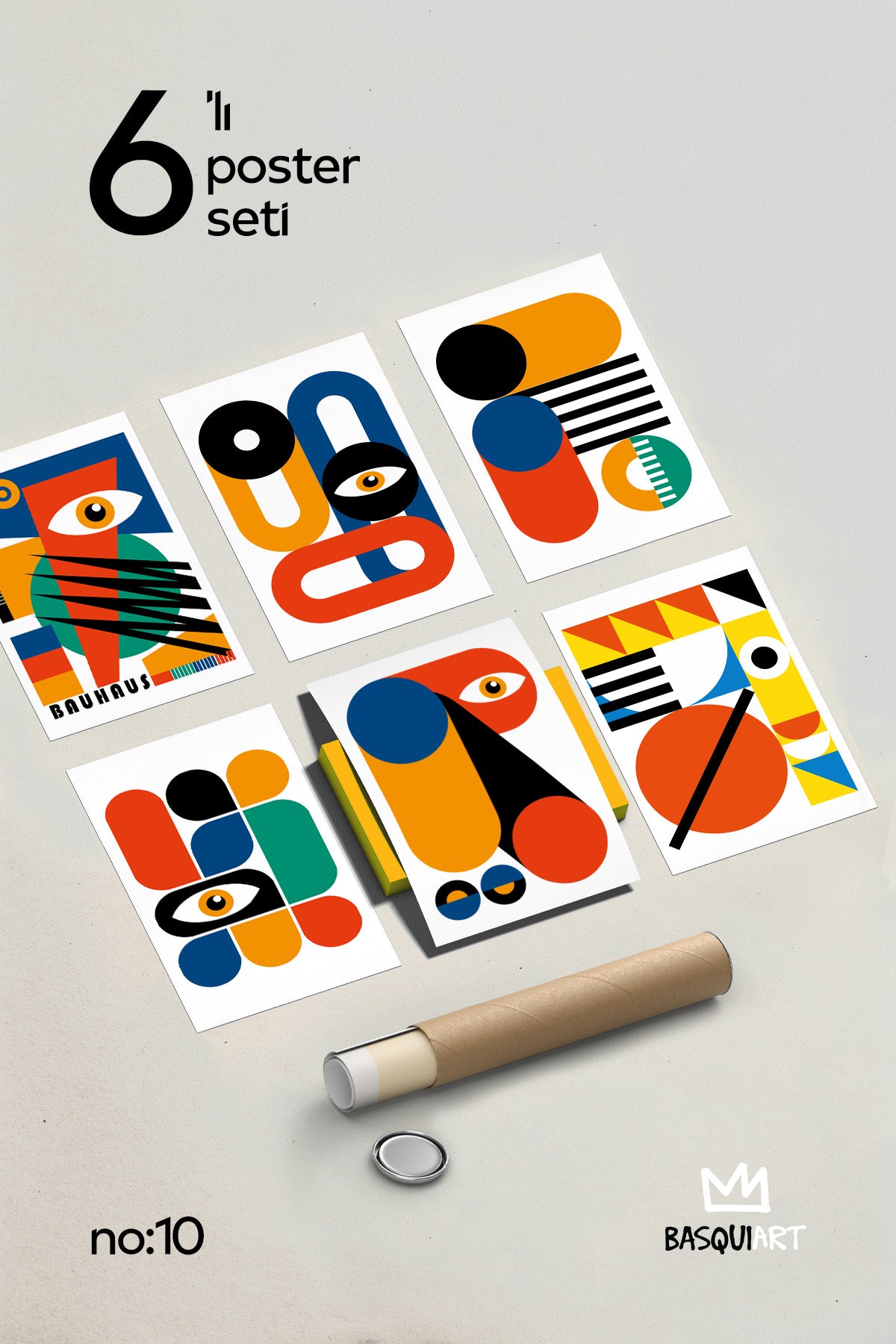 Bauhaus 6'lı Poster Seti, Duvar Dekoru No:10