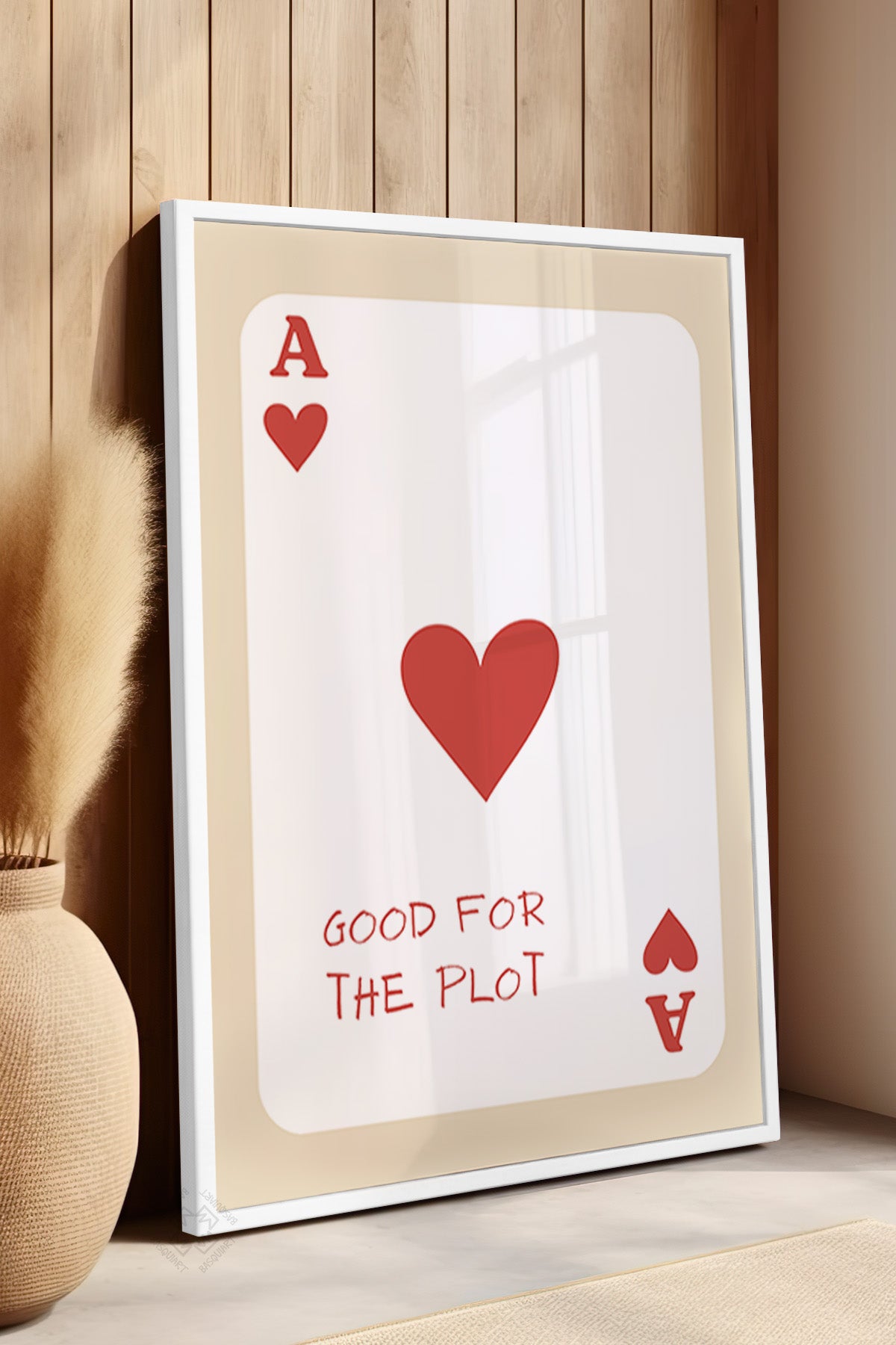 Lucky You Serisi Beyaz Çerçeveli Poster, Tablo Duvar Dekoru No:68
