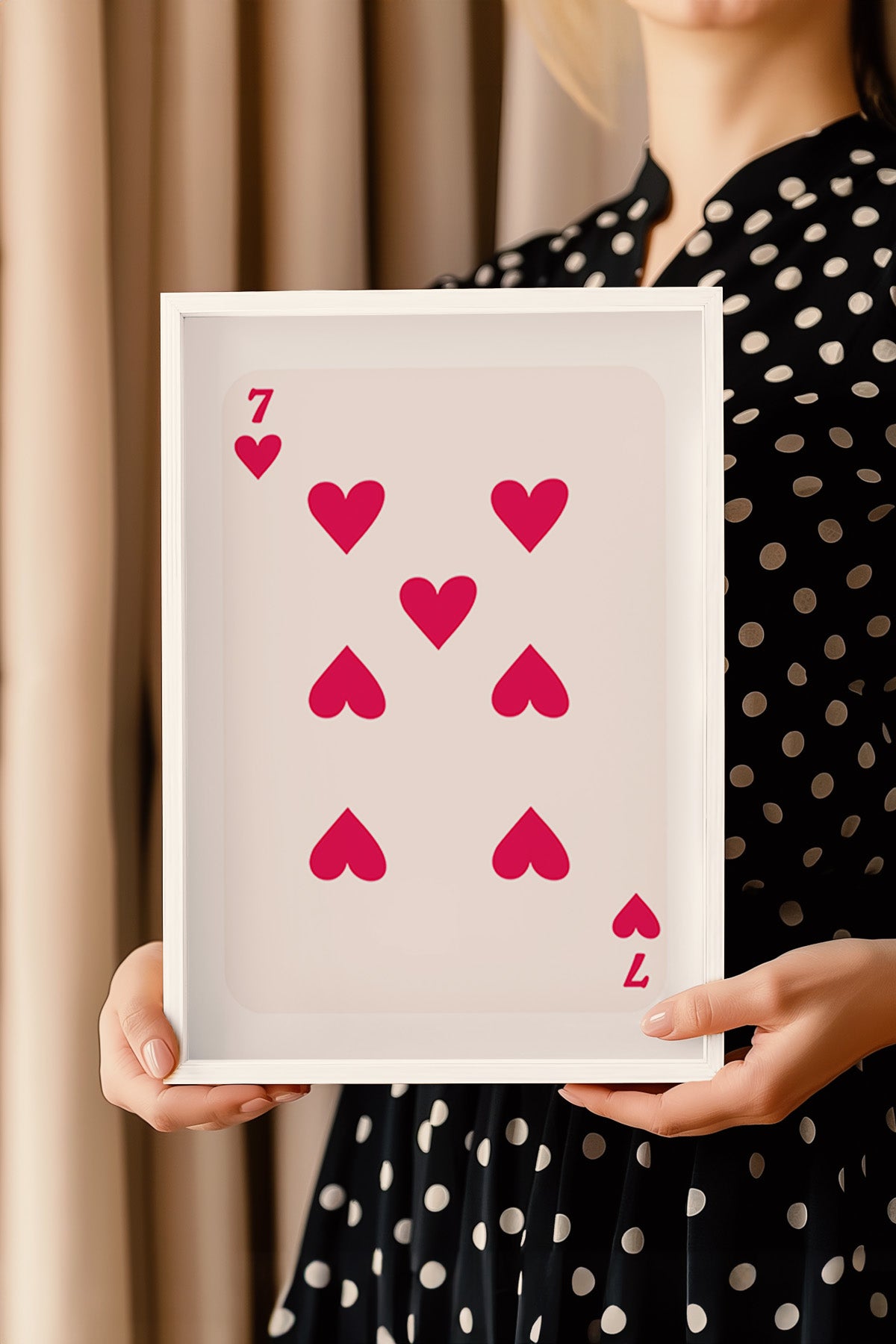 Lucky You Serisi Beyaz Çerçeveli Poster, Tablo Duvar Dekoru No:100