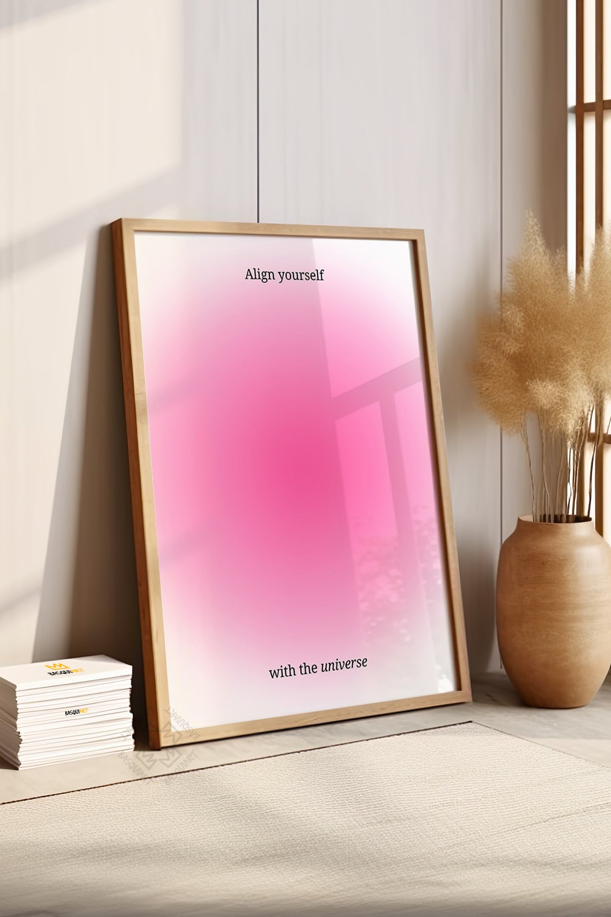 Aura Serisi Ahşap Çerçeveli Poster, Tablo No:89
