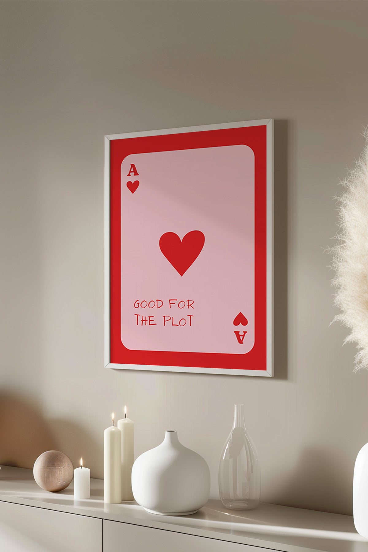 Lucky You Serisi Beyaz Çerçeveli Poster, Tablo Duvar Dekoru No:80