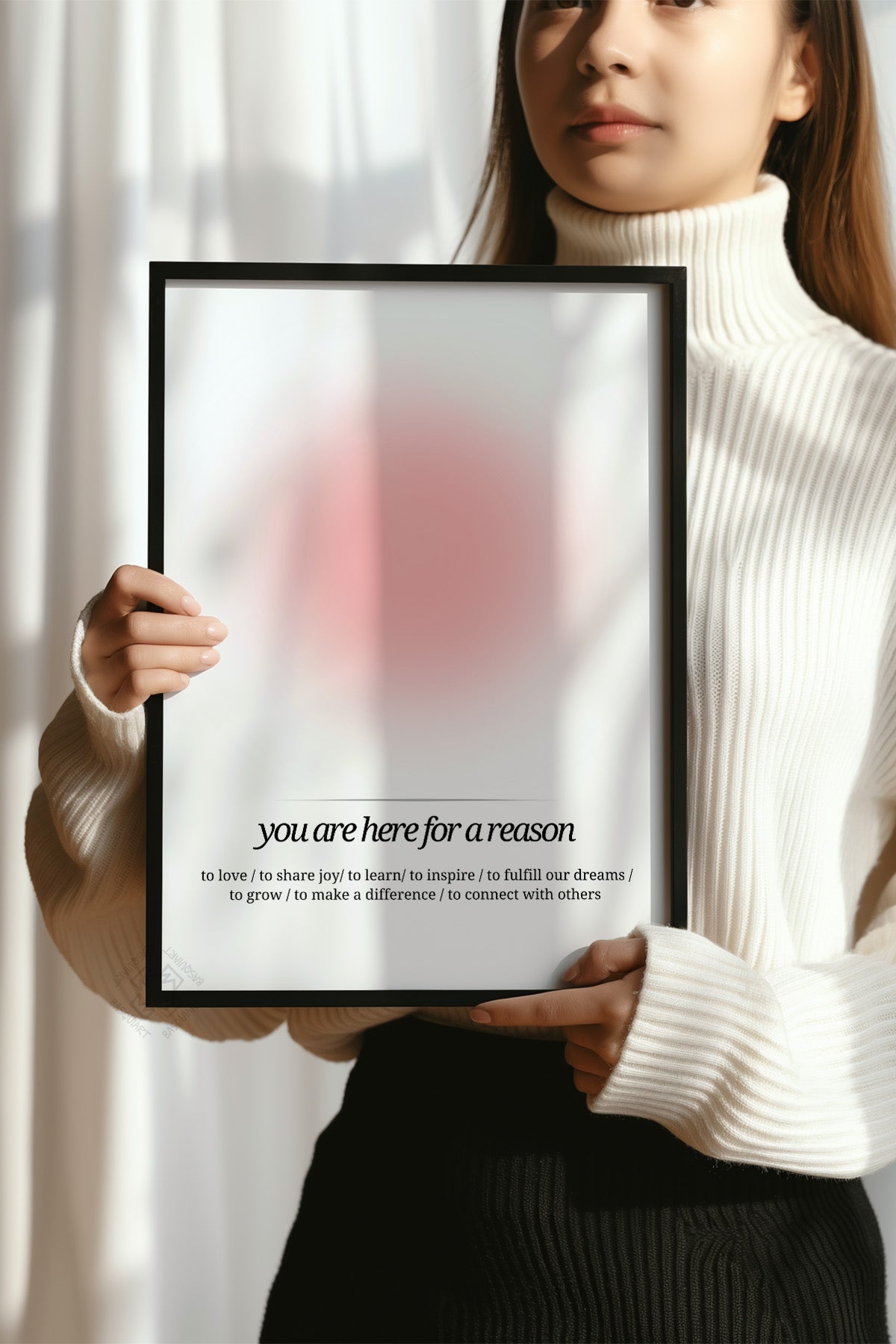 Aura Serisi Siyah Çerçeveli Poster, Tablo No:94