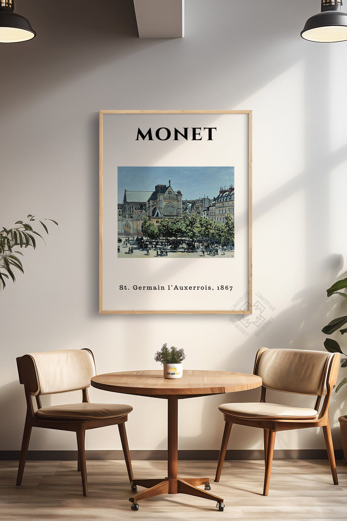 Claude Monet Serisi Ahşap Çerçeveli Poster, Tablo Duvar Dekoru No:23