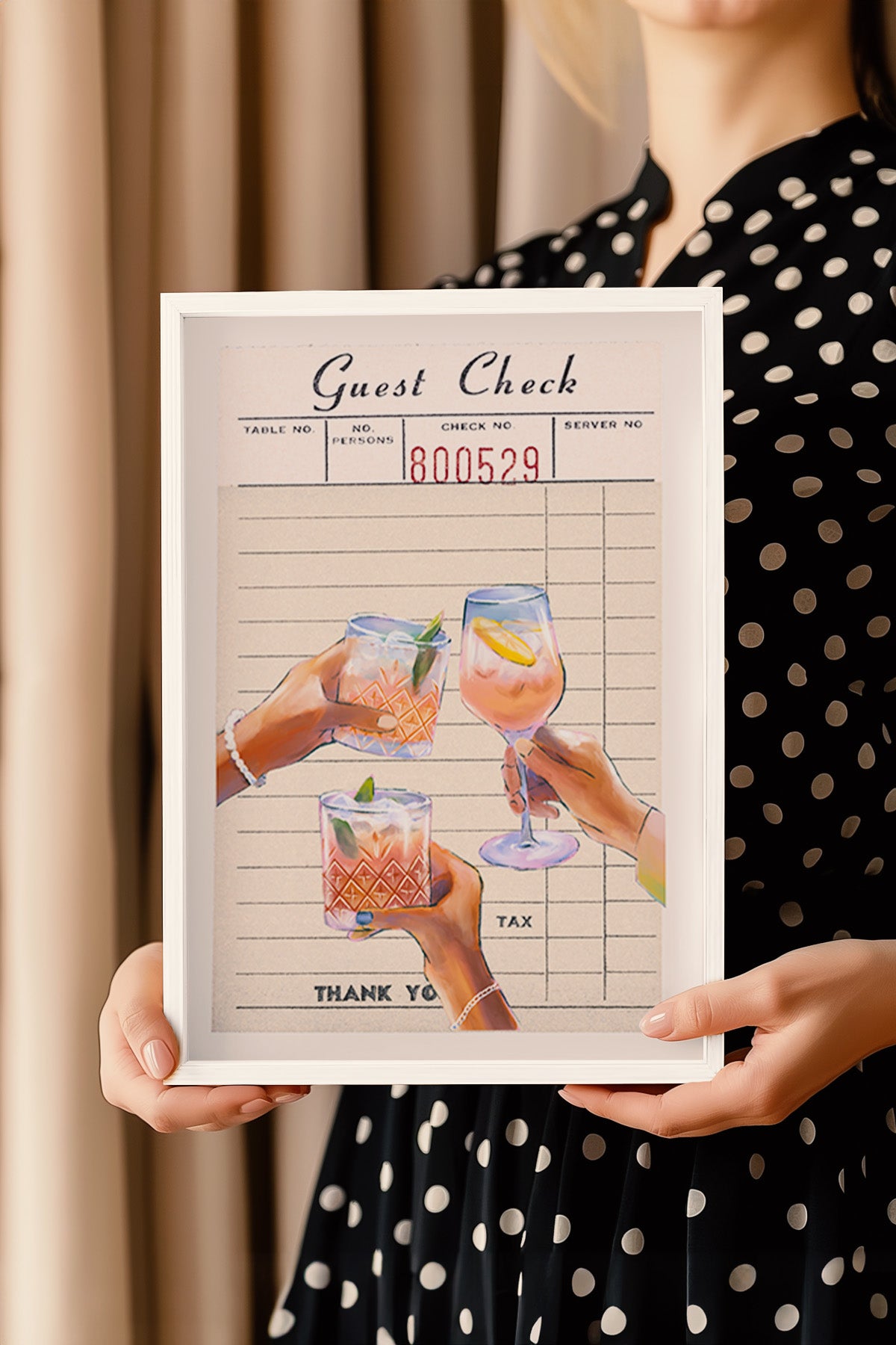 Lucky You Serisi Beyaz Çerçeveli Poster, Tablo Duvar Dekoru No:13