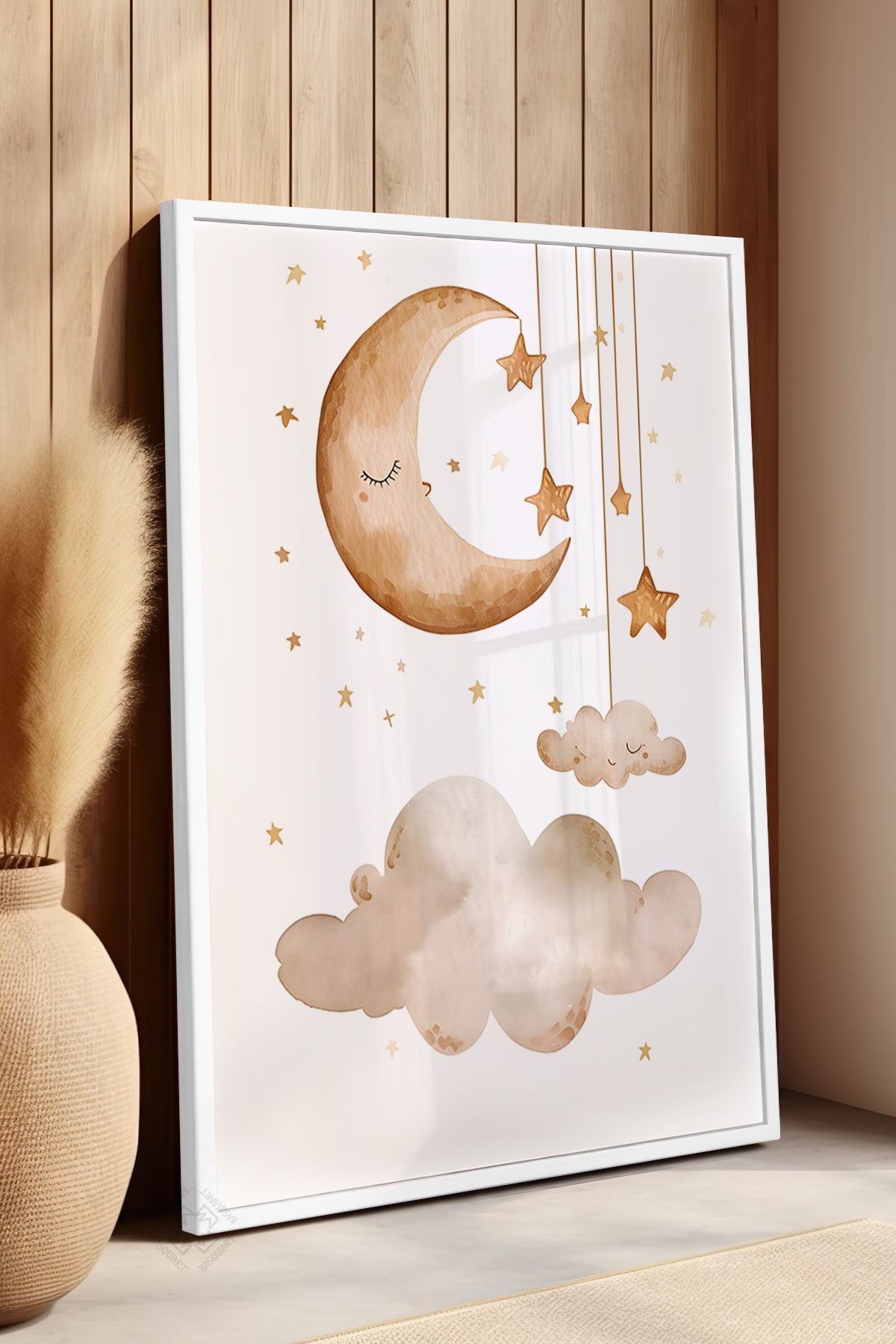 Çocuk Odası, Bebek Odası Beyaz Çerçeveli Poster, Tablo No:95