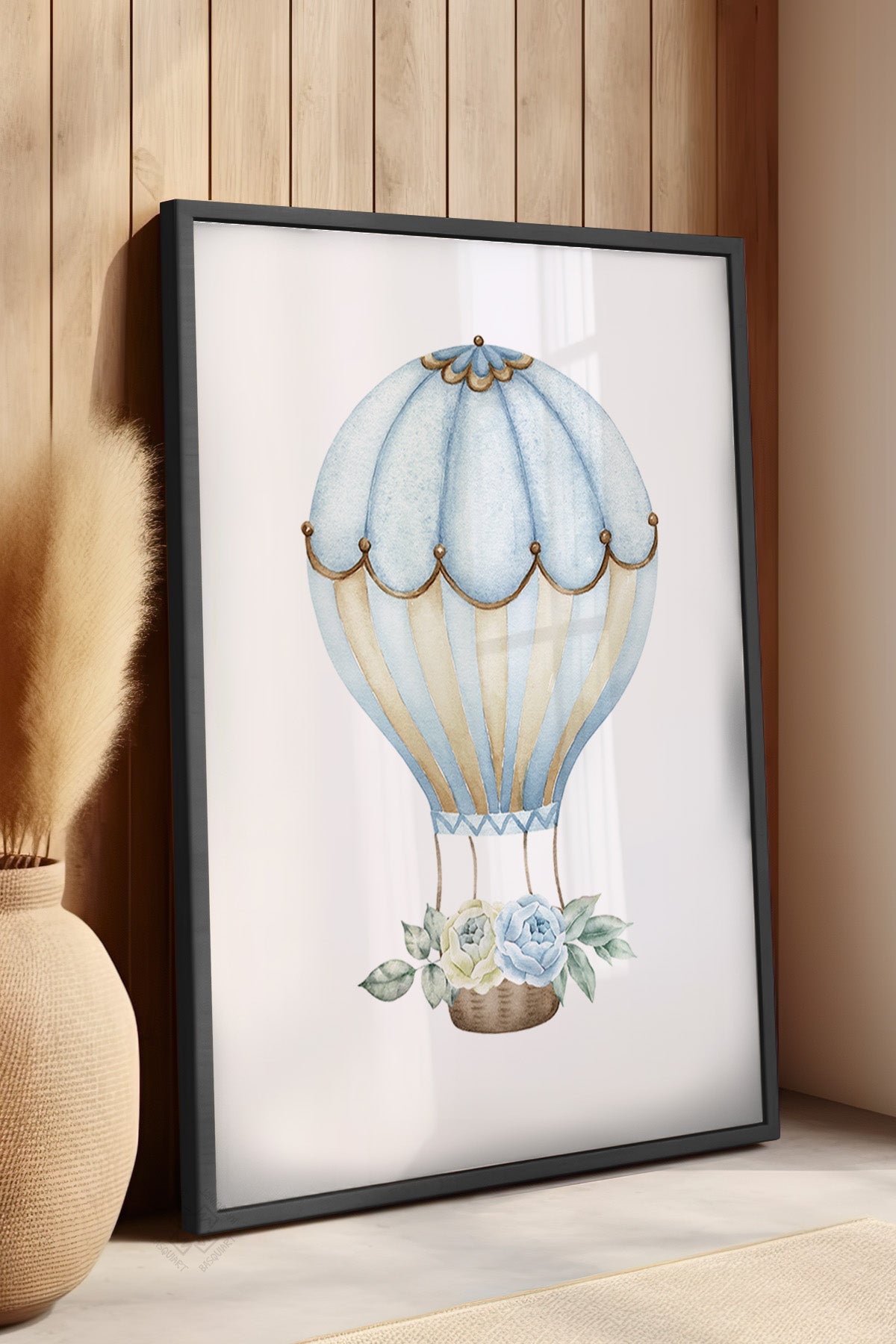 Çocuk Odası, Bebek Odası Siyah Çerçeveli Poster, Tablo No:6
