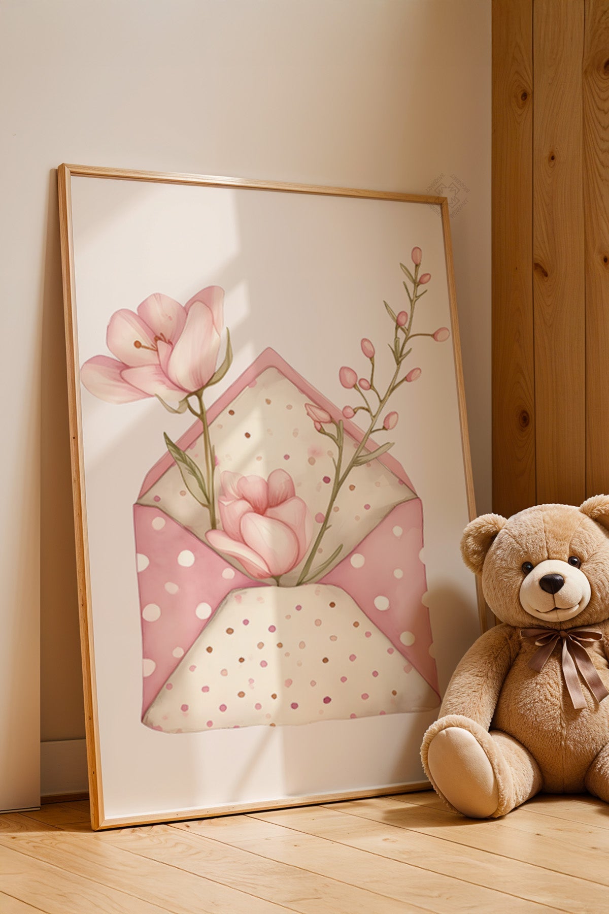 Çocuk Odası, Bebek Odası Ahşap Çerçeveli Poster, Tablo No:43