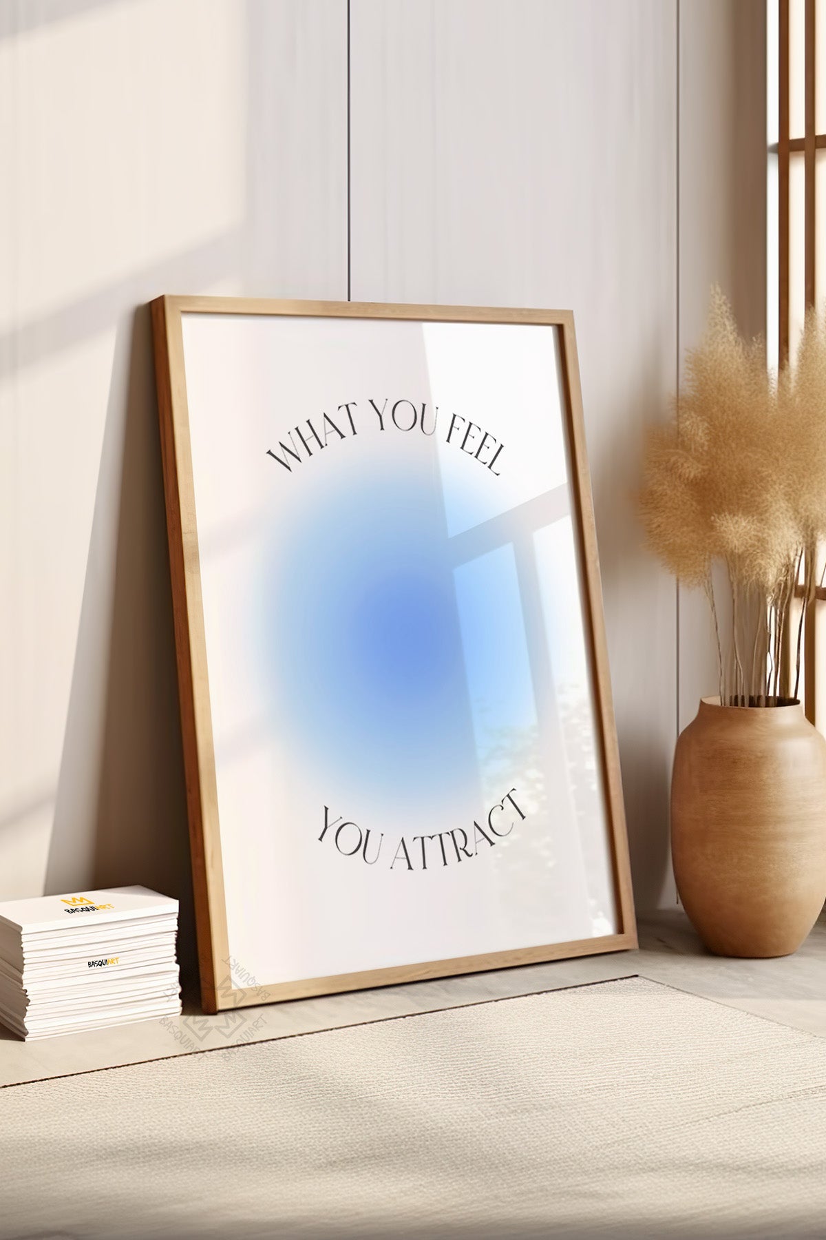 Aura Serisi Ahşap Çerçeveli Poster, Tablo No:150