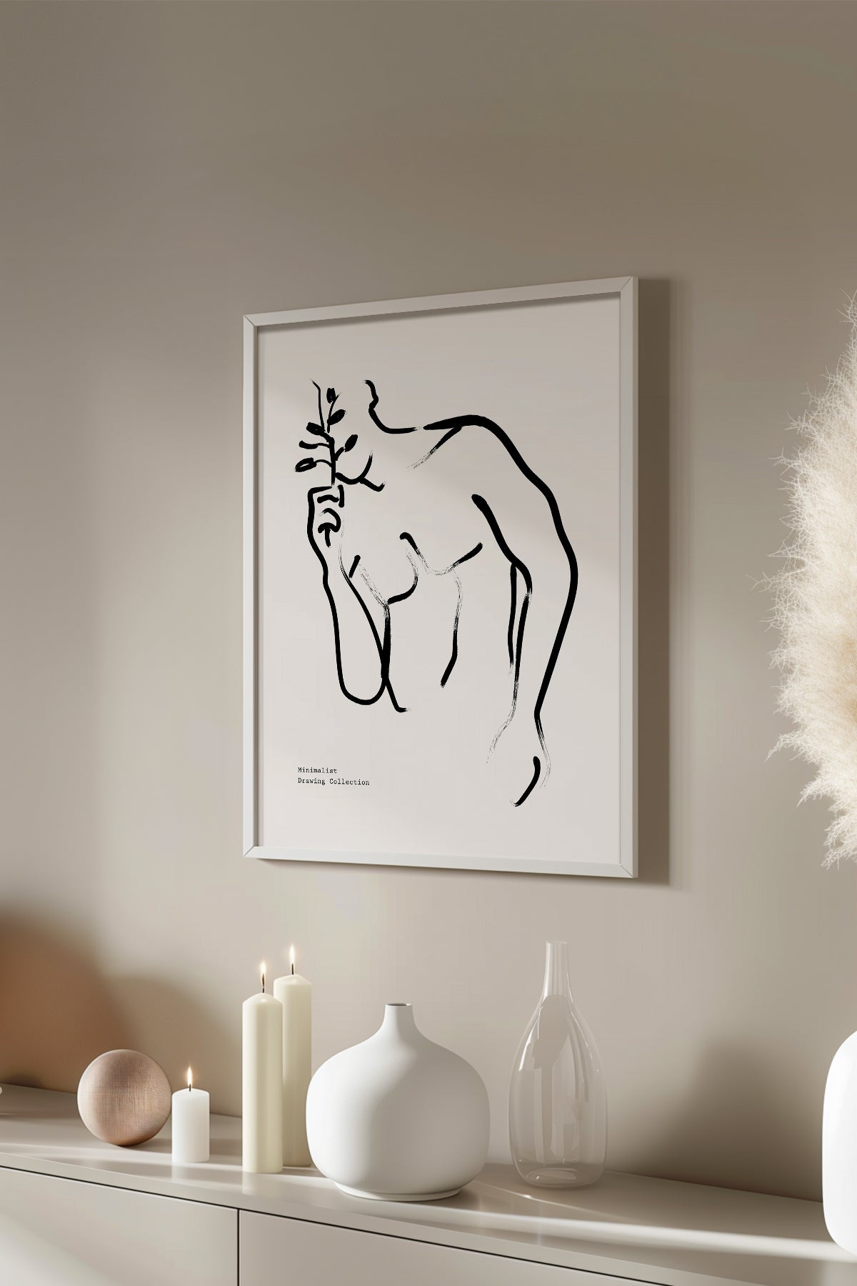 Bohemian Serisi Beyaz Çerçeveli Poster, Tablo No:95
