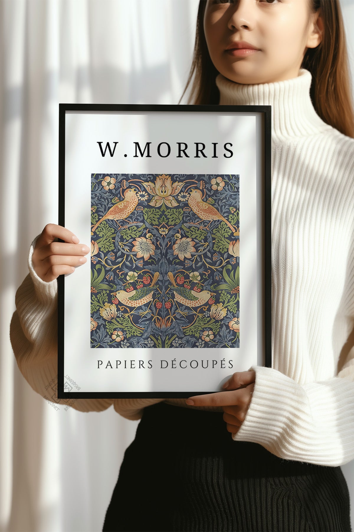 William Morris Serisi Siyah Çerçeveli Poster, Tablo Duvar Dekoru No:2