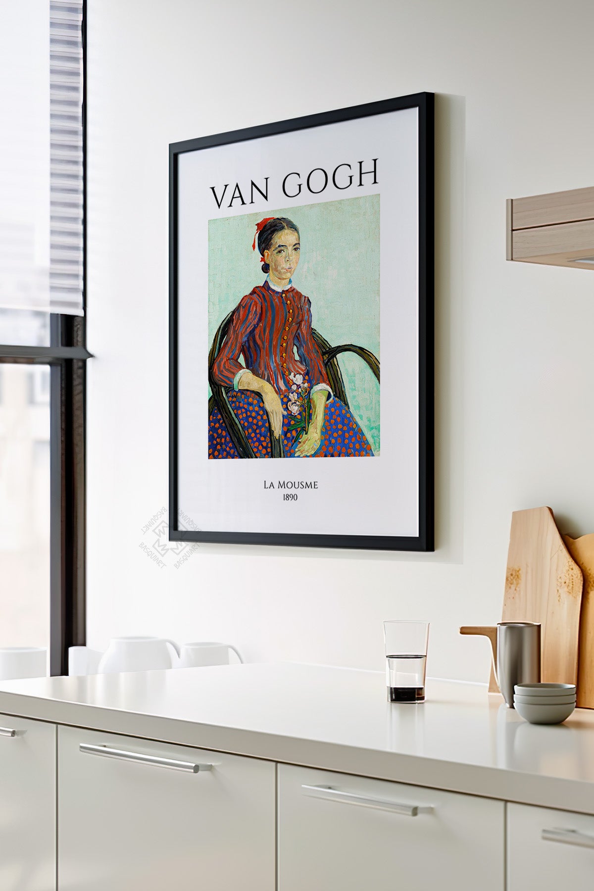 Vincent Van Gogh Serisi Siyah Çerçeveli Poster, Tablo Duvar Dekoru No:15