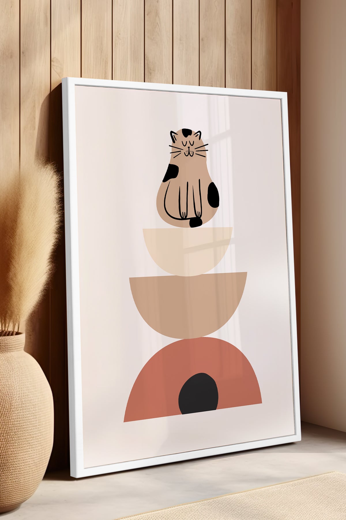 Bohemian Serisi Beyaz Çerçeveli Poster, Tablo No:19