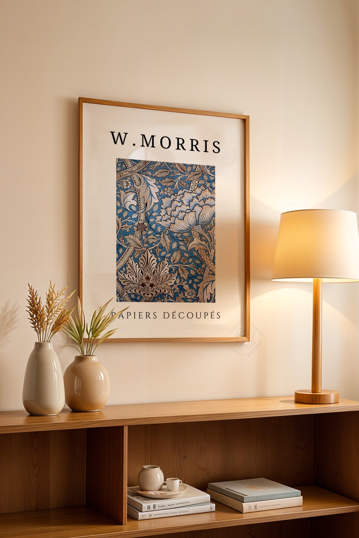 William Morris Serisi Ahşap Çerçeveli Poster, Tablo Duvar Dekoru No:12