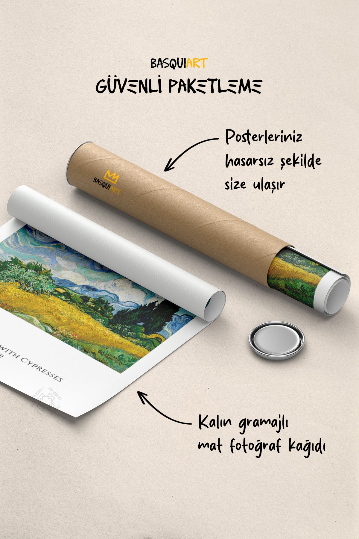 Vincent Van Gogh Serisi Poster, Duvar Dekoru No:4