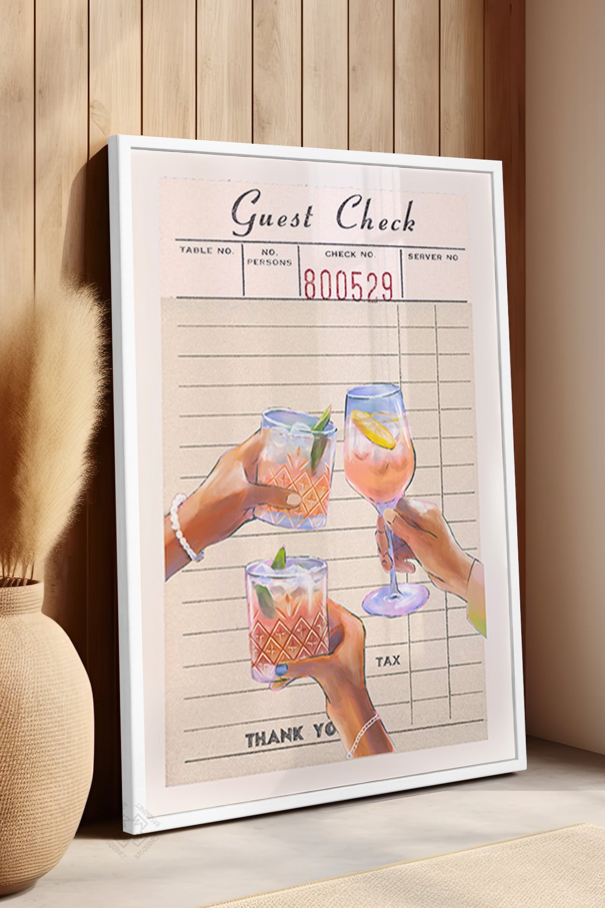 Lucky You Serisi Beyaz Çerçeveli Poster, Tablo Duvar Dekoru No:13