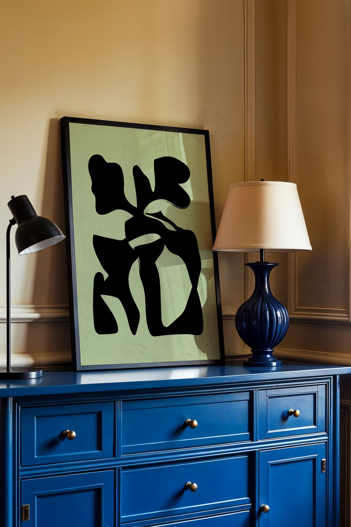Bohemian Serisi Siyah Çerçeveli Poster, Tablo No:55