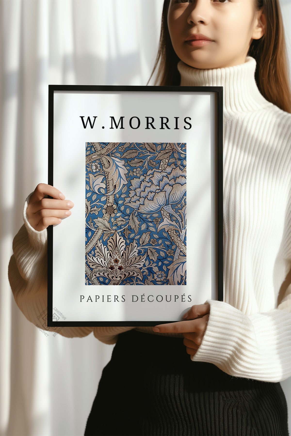 William Morris Serisi Siyah Çerçeveli Poster, Tablo Duvar Dekoru No:12