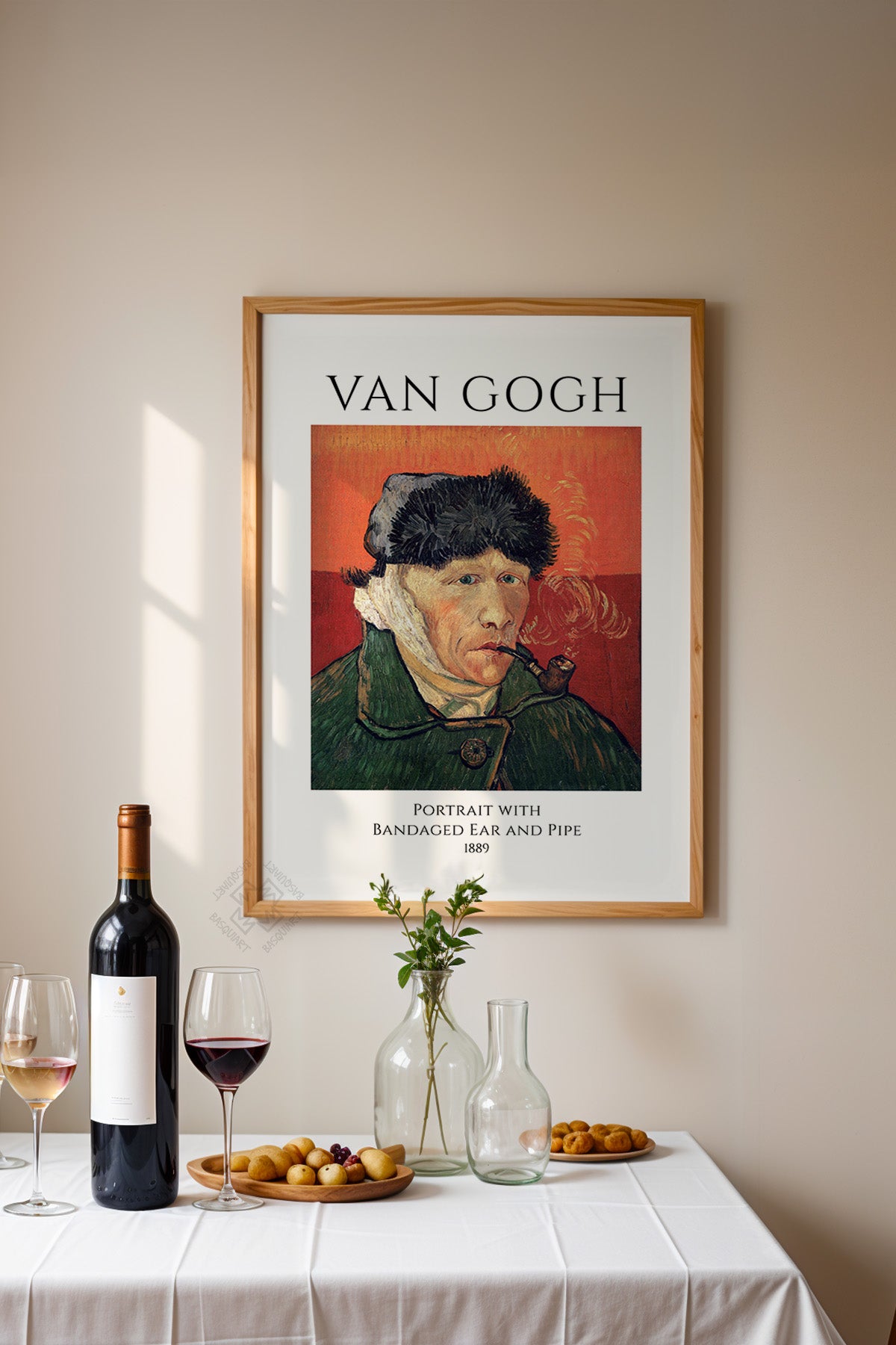 Vincent Van Gogh Serisi Ahşap Çerçeveli Poster, Tablo Duvar Dekoru No:26