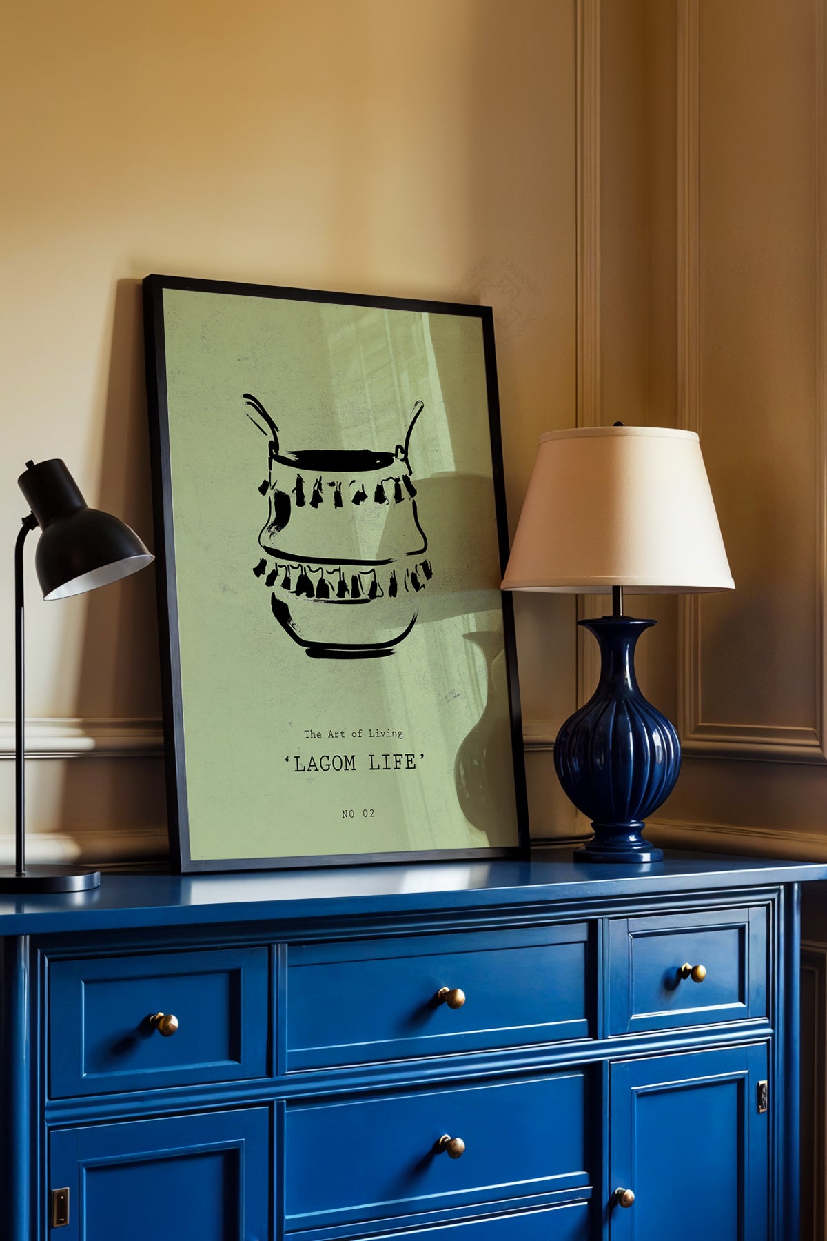 Bohemian Serisi Siyah Çerçeveli Poster, Tablo No:65