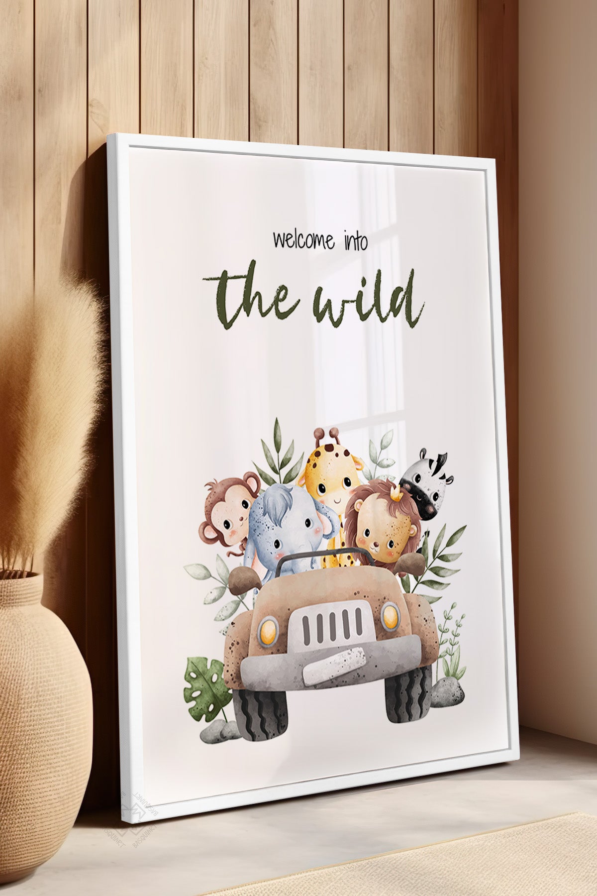 Çocuk Odası, Bebek Odası Beyaz Çerçeveli Poster, Tablo No:22