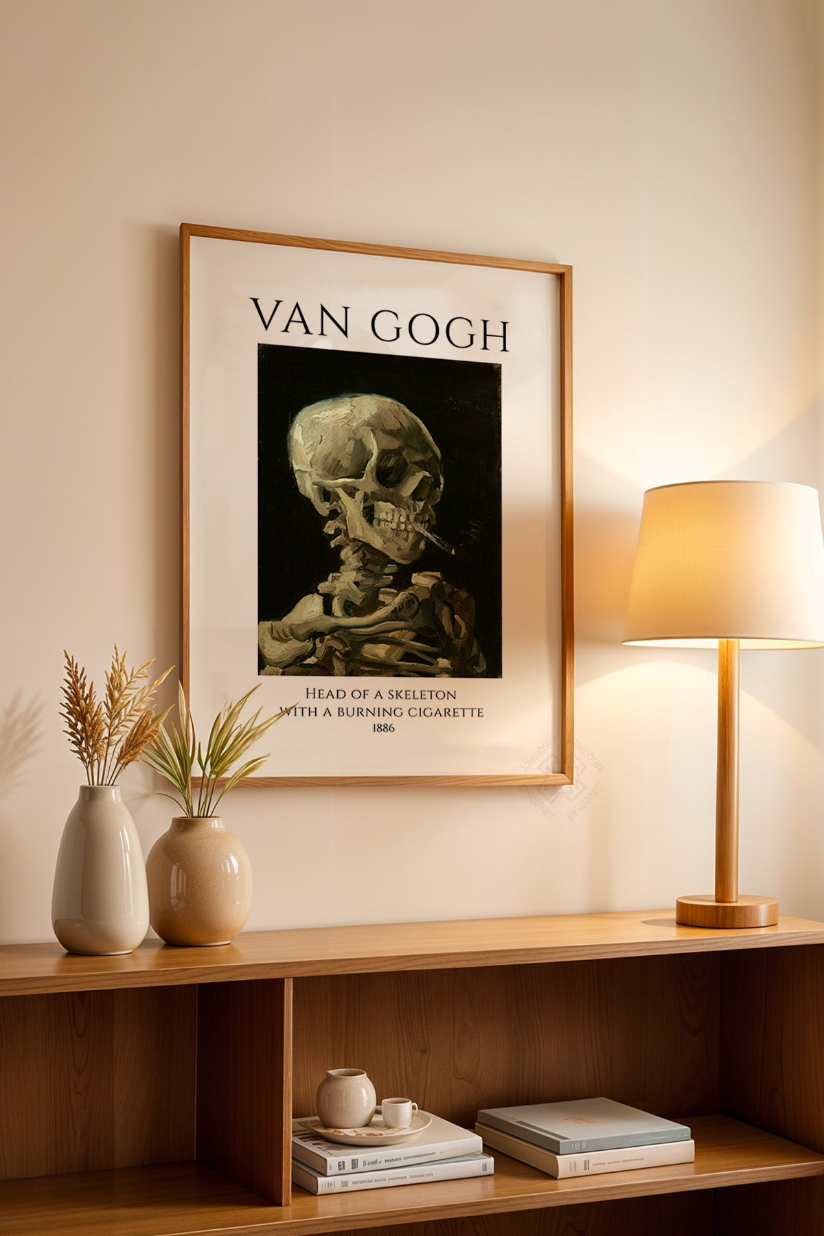 Vincent Van Gogh Serisi Ahşap Çerçeveli Poster, Tablo Duvar Dekoru No:24