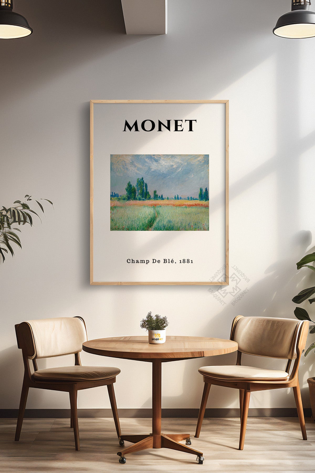 Claude Monet Serisi Ahşap Çerçeveli Poster, Tablo Duvar Dekoru No:6