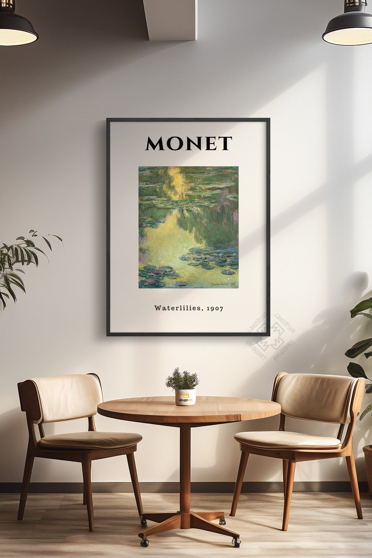 Claude Monet Serisi Siyah Çerçeveli Poster, Tablo Duvar Dekoru No:12