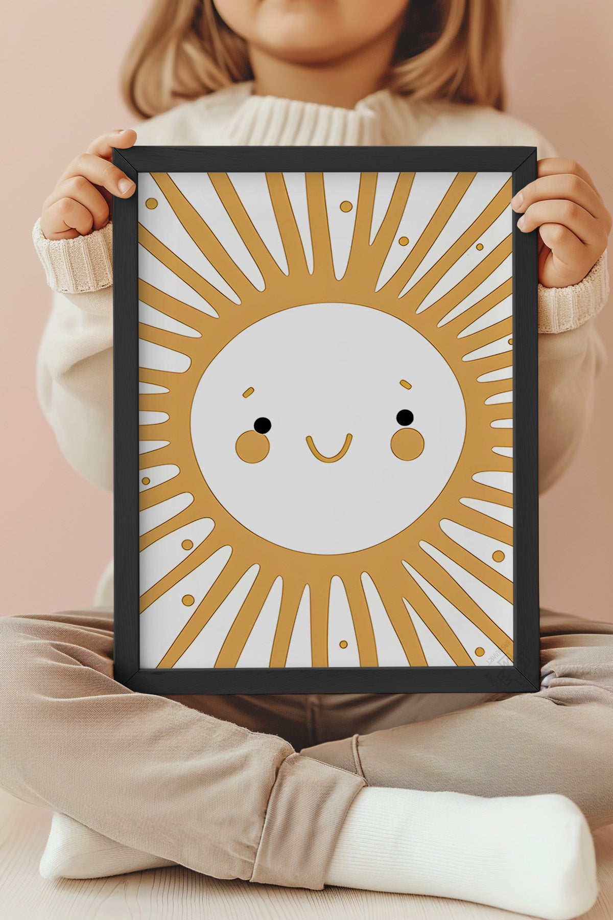 Çocuk Odası, Bebek Odası Siyah Çerçeveli Poster, Tablo No:65
