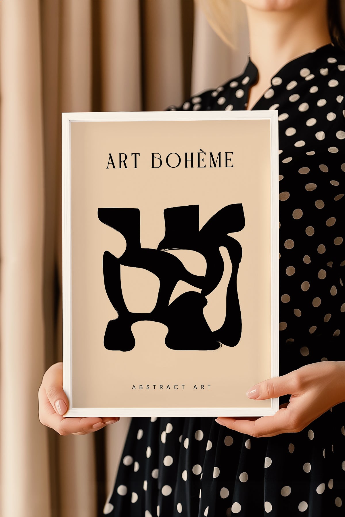Bohemian Serisi Beyaz Çerçeveli Poster, Tablo No:137