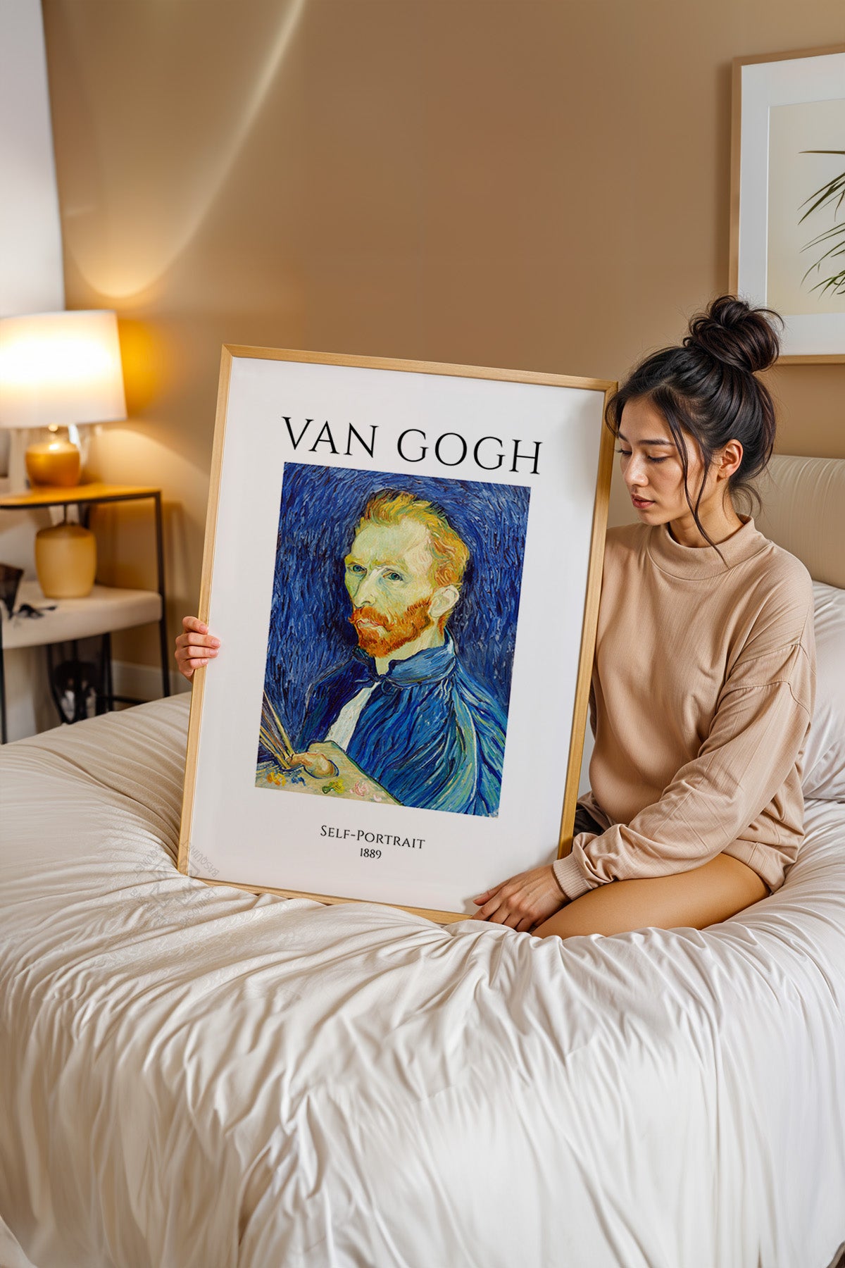 Vincent Van Gogh Serisi Ahşap Çerçeveli Poster, Tablo Duvar Dekoru No:27
