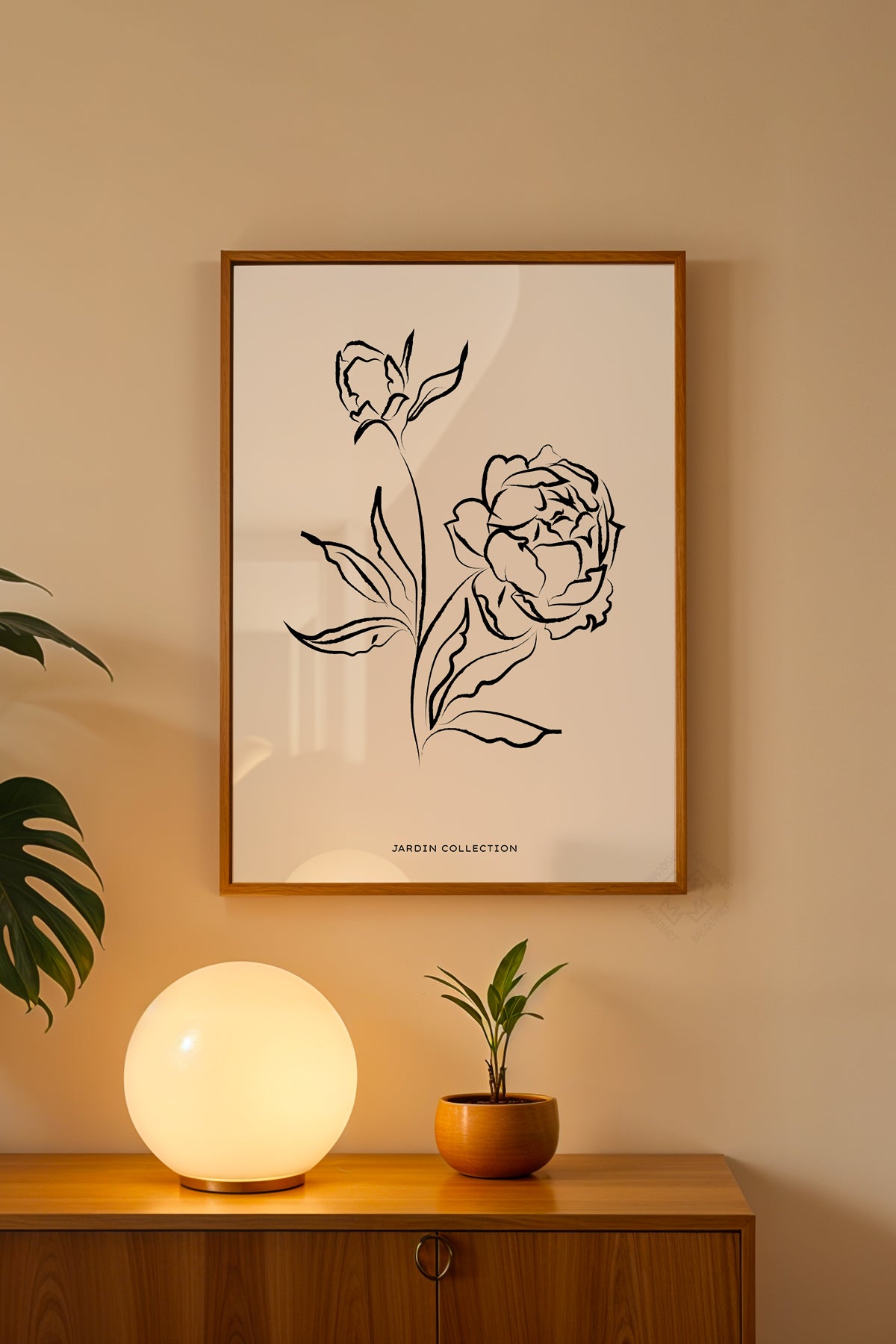 Bohemian Serisi Ahşap Çerçeveli Poster, Tablo No:114