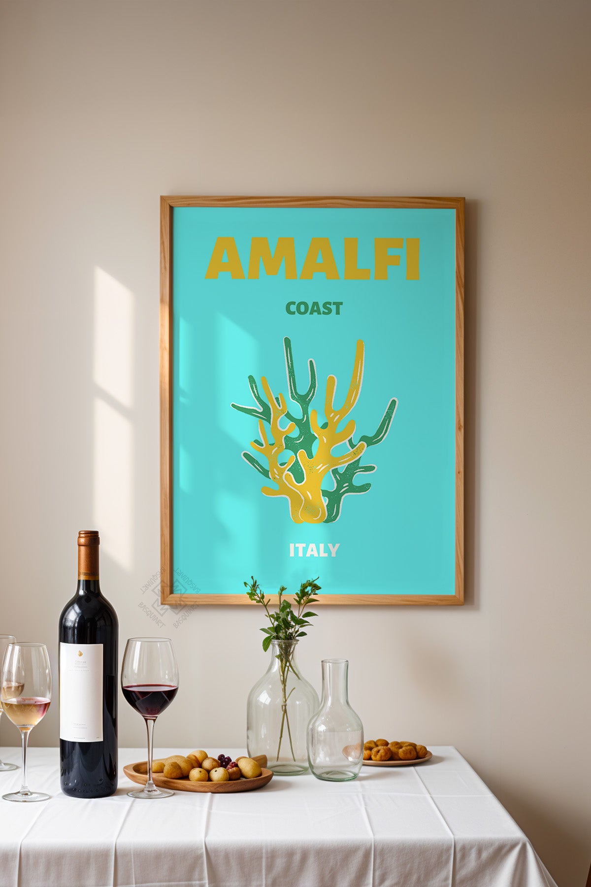 Şehir Serisi Ahşap Çerçeveli Poster, Tablo Duvar Dekoru No:10