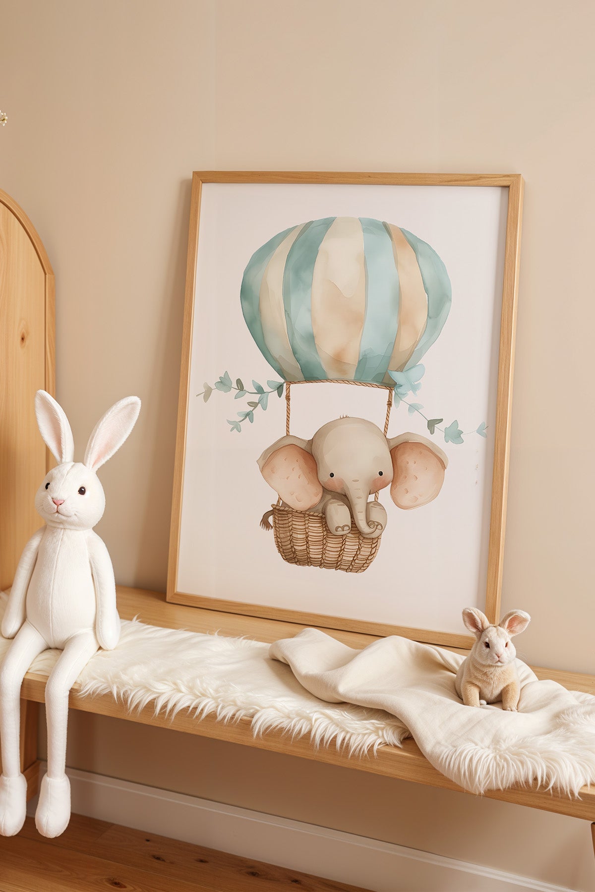 Çocuk Odası, Bebek Odası Ahşap Çerçeveli Poster, Tablo No:46