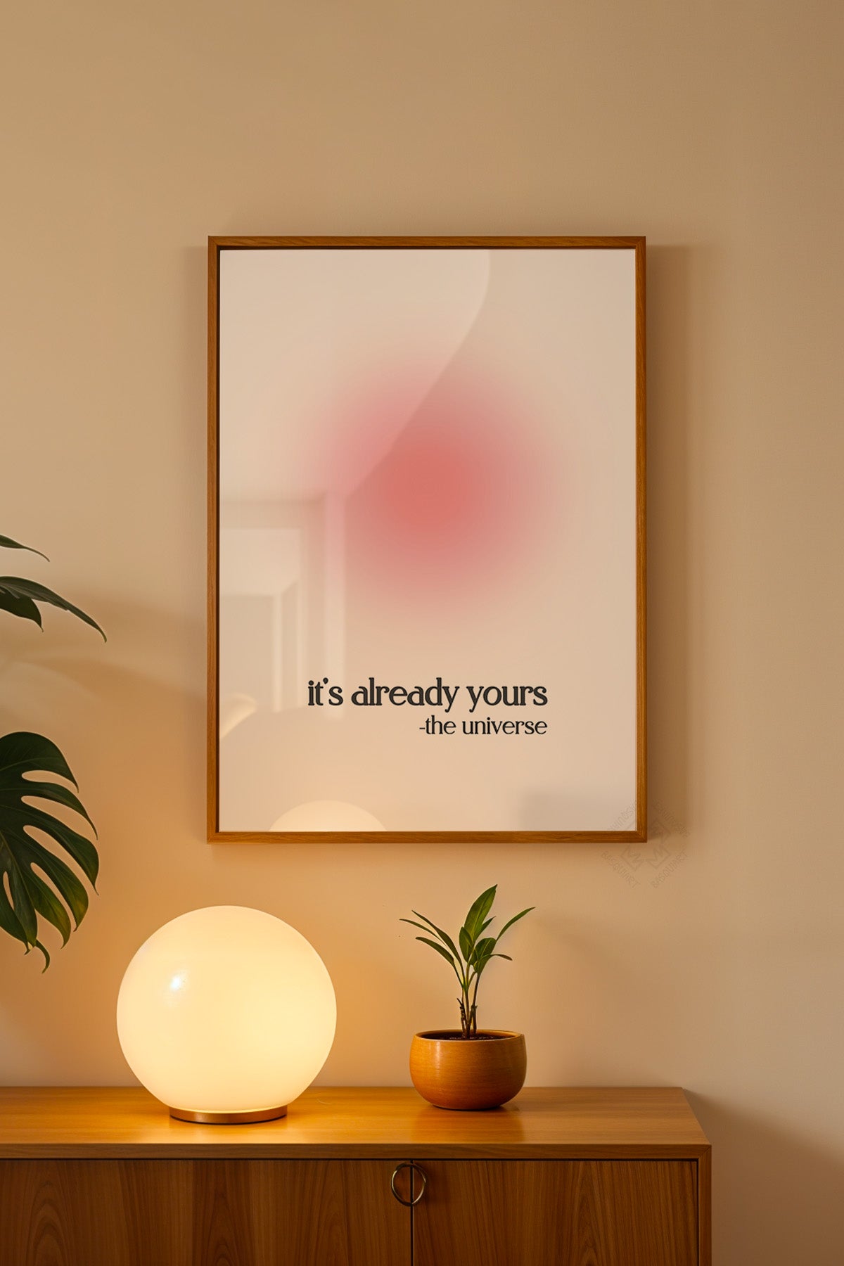 Aura Serisi Ahşap Çerçeveli Poster, Tablo No:93