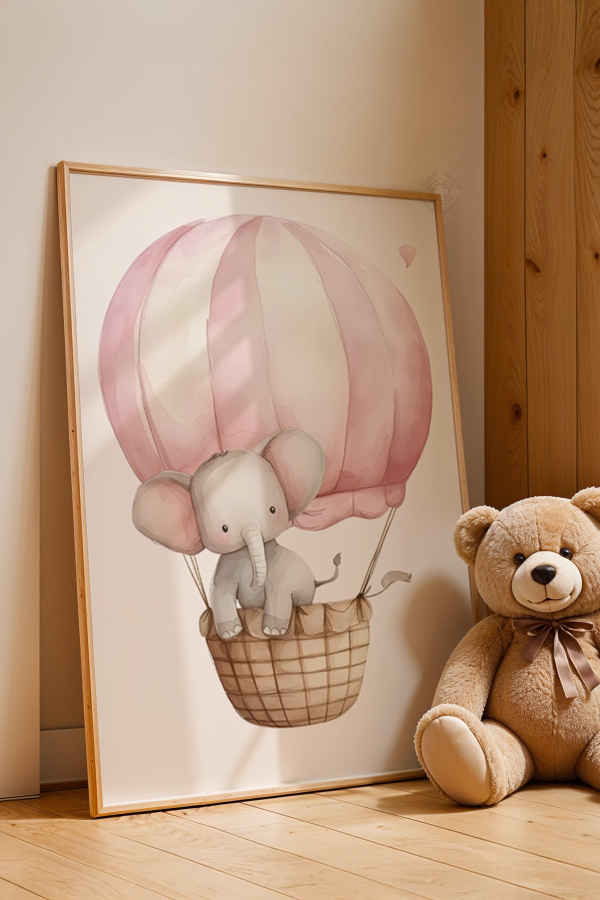 Çocuk Odası, Bebek Odası Ahşap Çerçeveli Poster, Tablo No:45