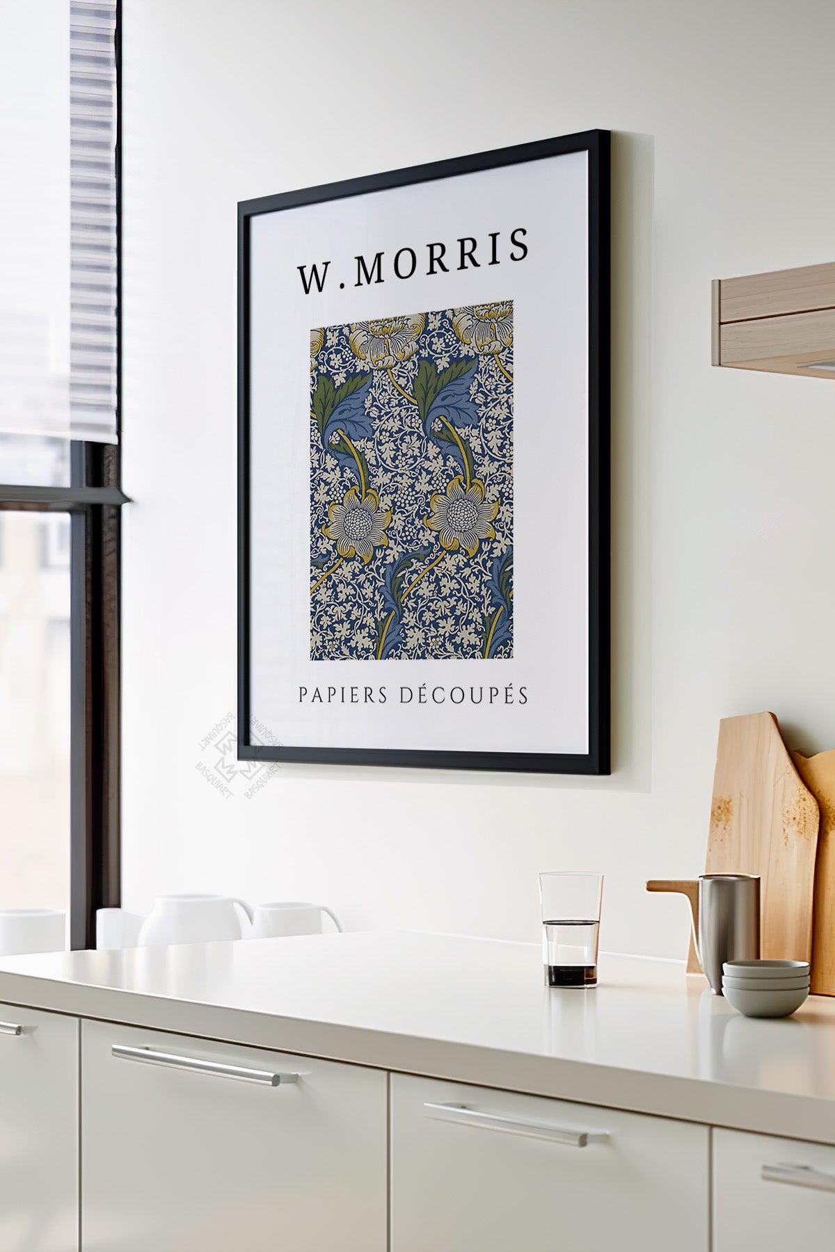 William Morris Serisi Siyah Çerçeveli Poster, Tablo Duvar Dekoru No:19