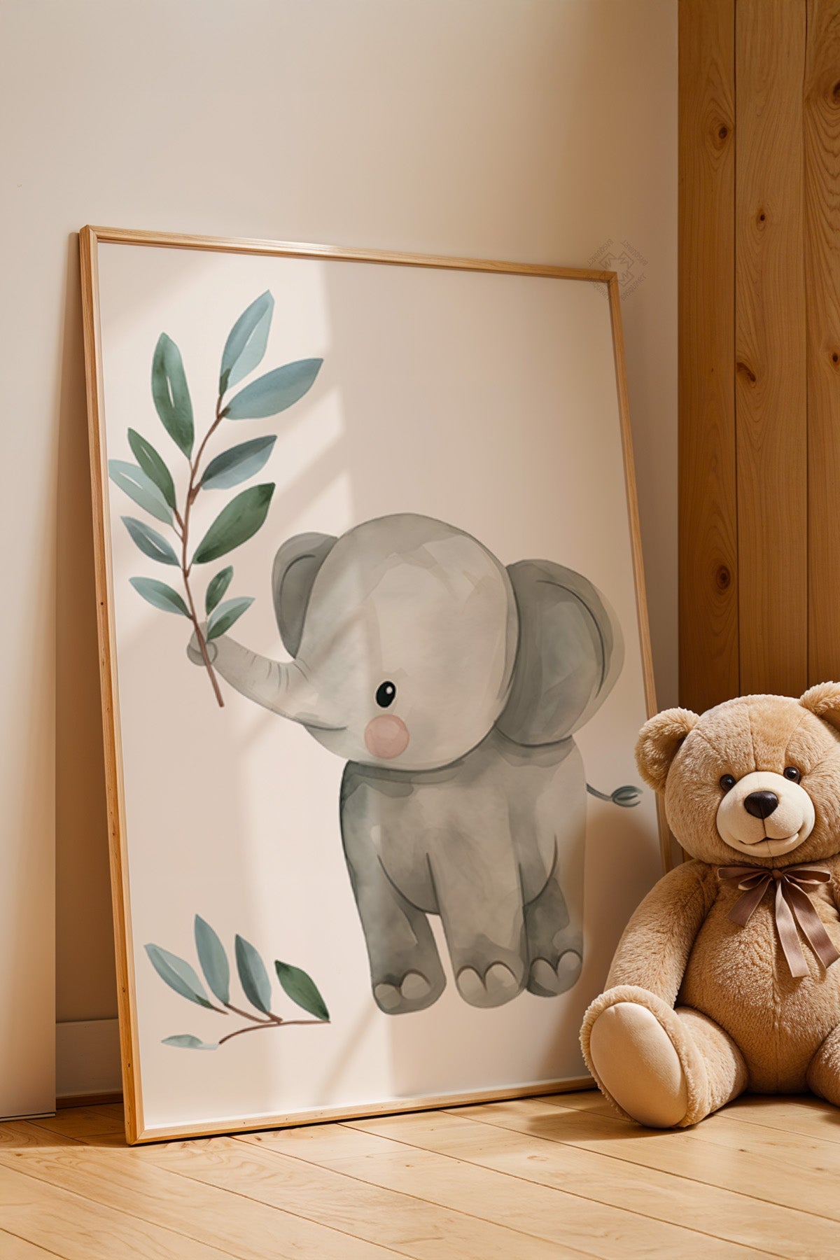Çocuk Odası, Bebek Odası Ahşap Çerçeveli Poster, Tablo No:84