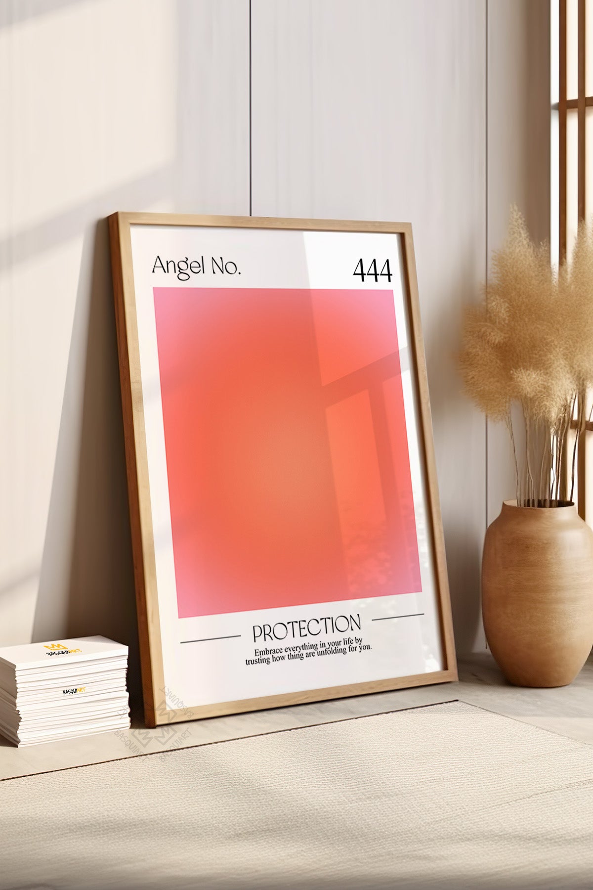 Aura Serisi Ahşap Çerçeveli Poster, Tablo No:8