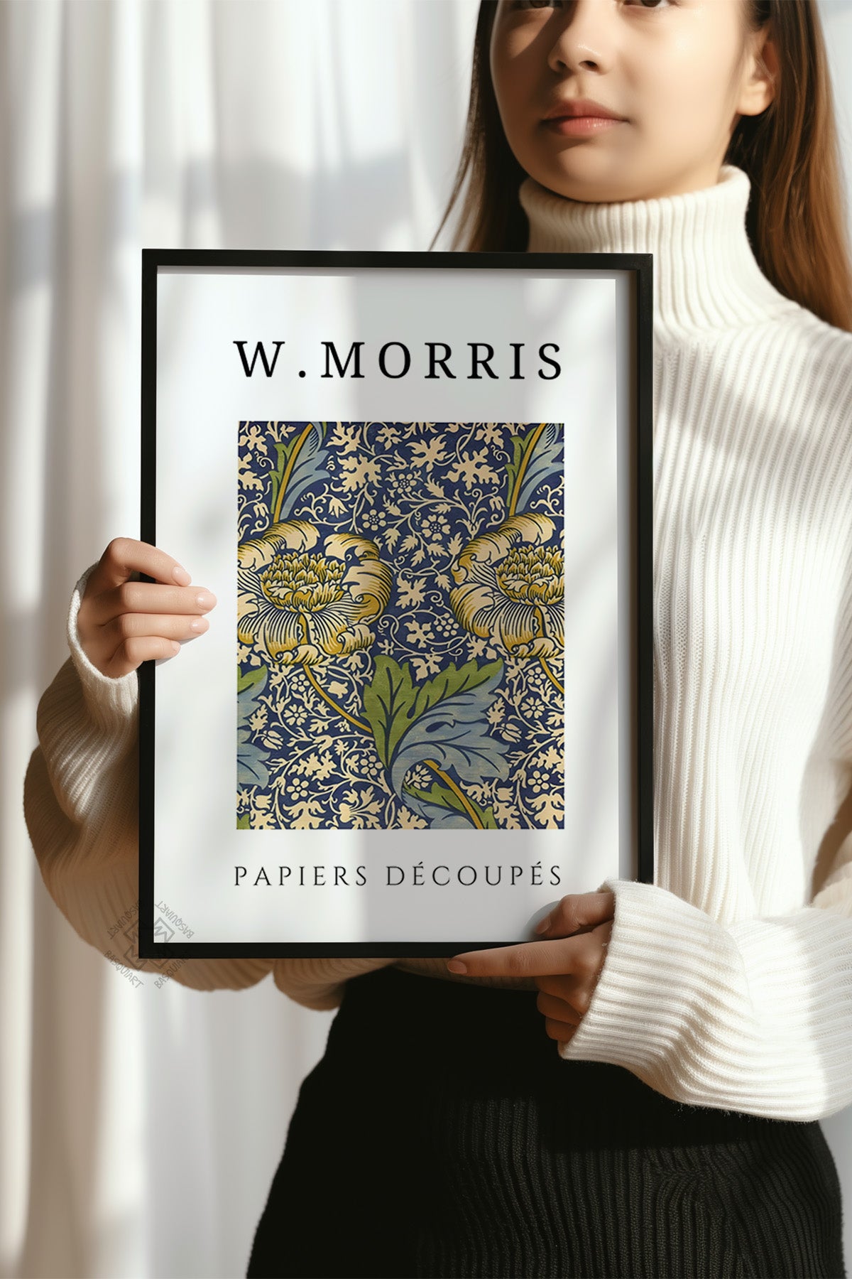 William Morris Serisi Siyah Çerçeveli Poster, Tablo Duvar Dekoru No:14