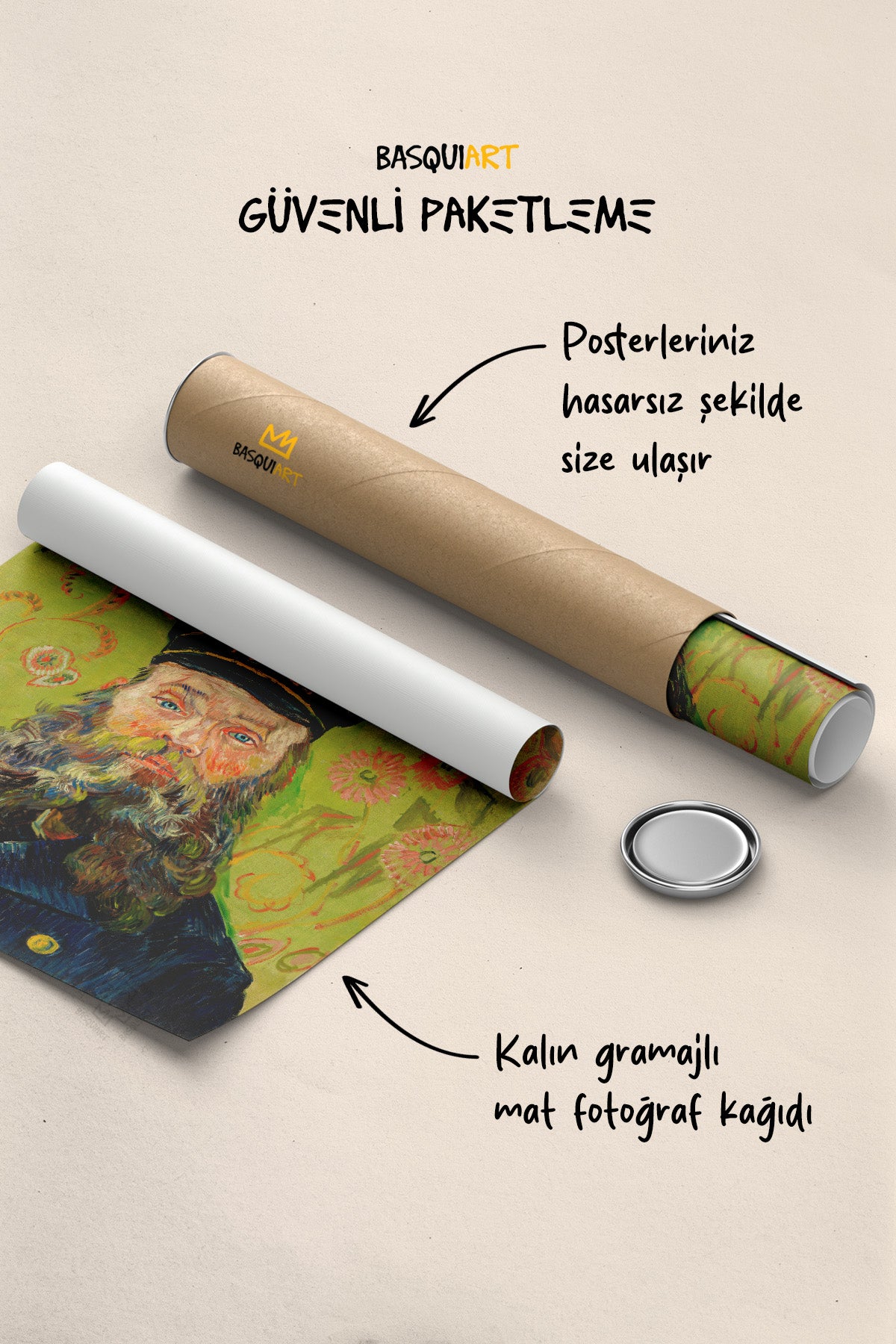 Van Gogh Sanatsal 4'lü Poster Seti, Duvar Dekoru No:50