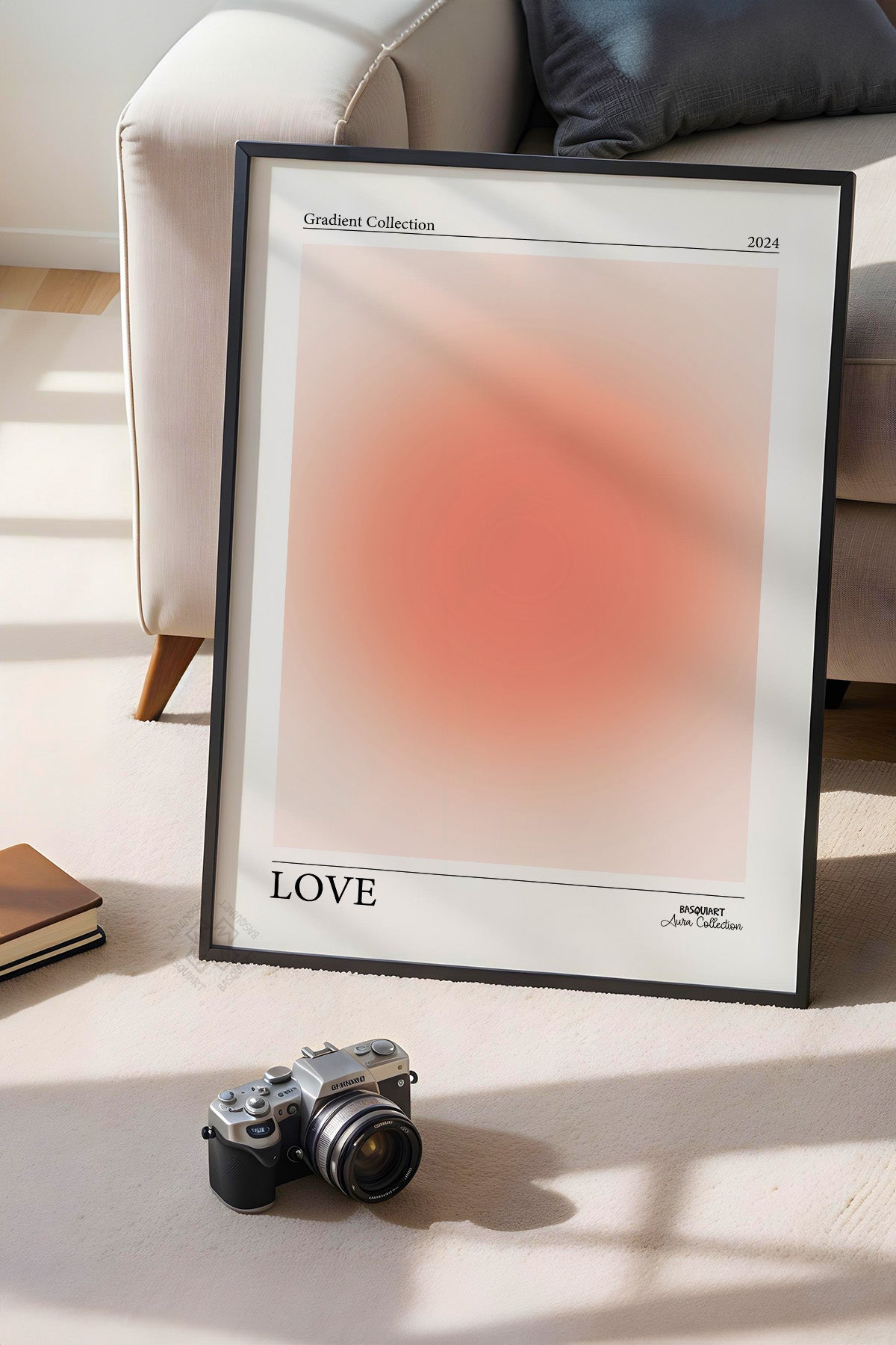 Aura Serisi Siyah Çerçeveli Poster, Tablo No:45